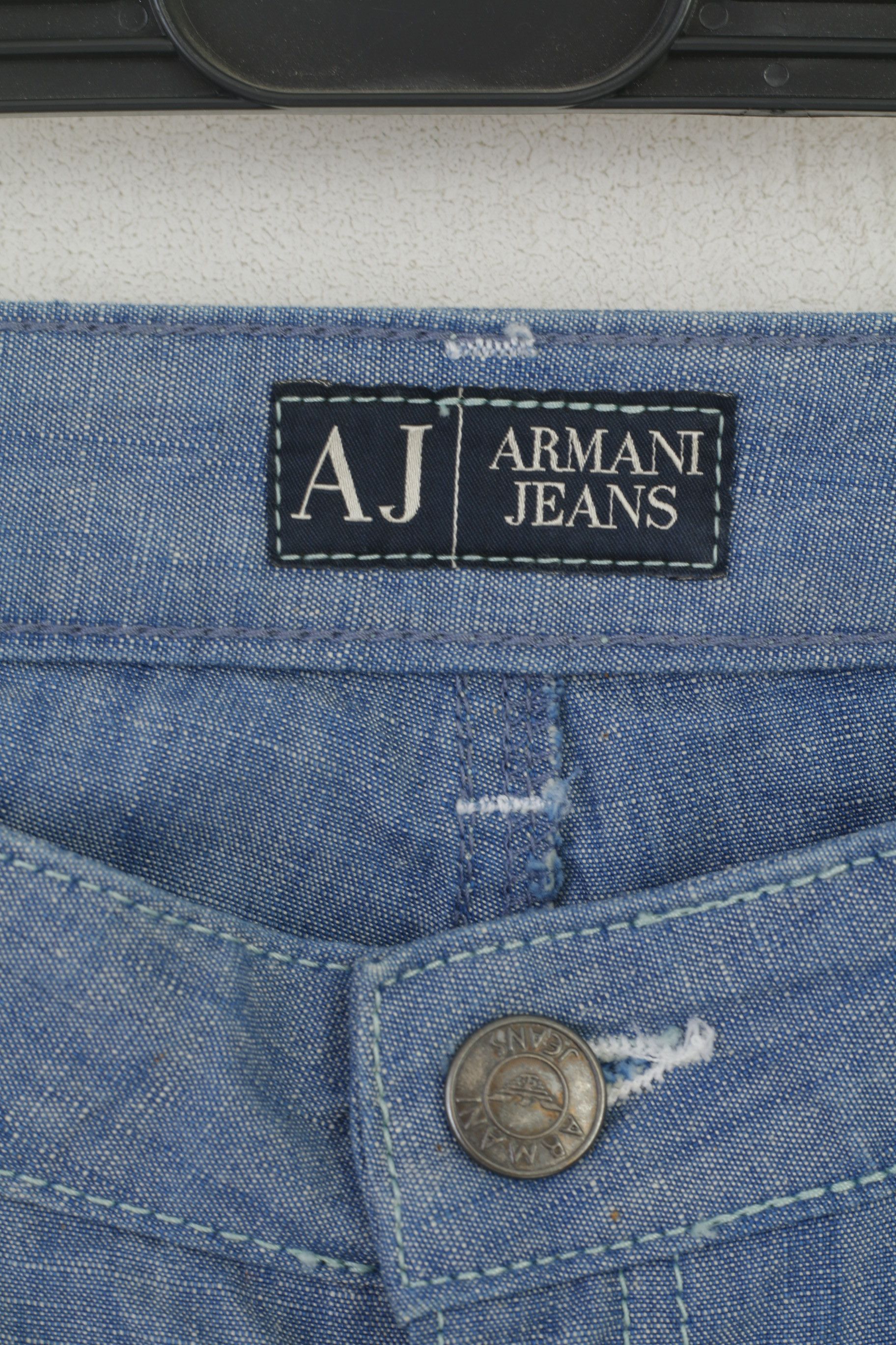 Armani Armani Jeans Women 27 Trousers Blue Cotton Italy 8031 Size 27" / US 4 / IT 40 - 3 Thumbnail