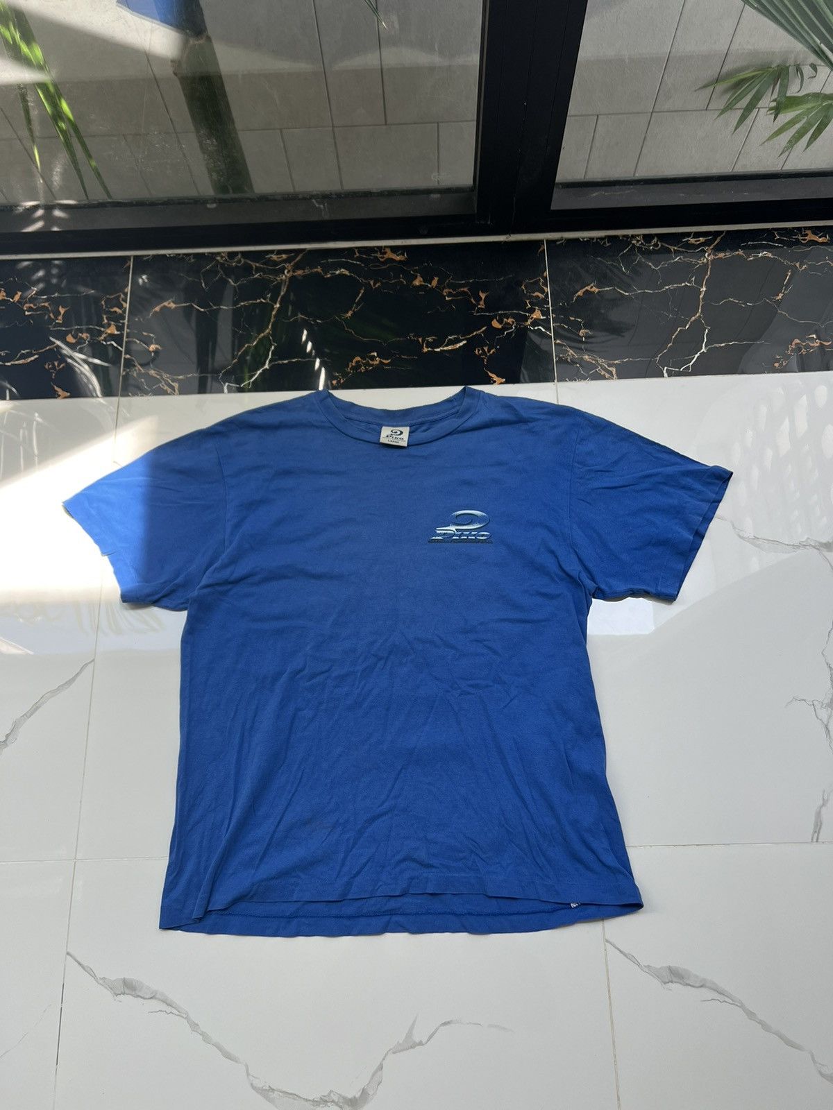 Japanese Brand × Vintage 90’s PIKO HAWAIIAN LONGBOARD WEAR Y2K BIG LOGO TEE RETRO Size US L / EU 52-54 / 3 - 2 Thumbnail