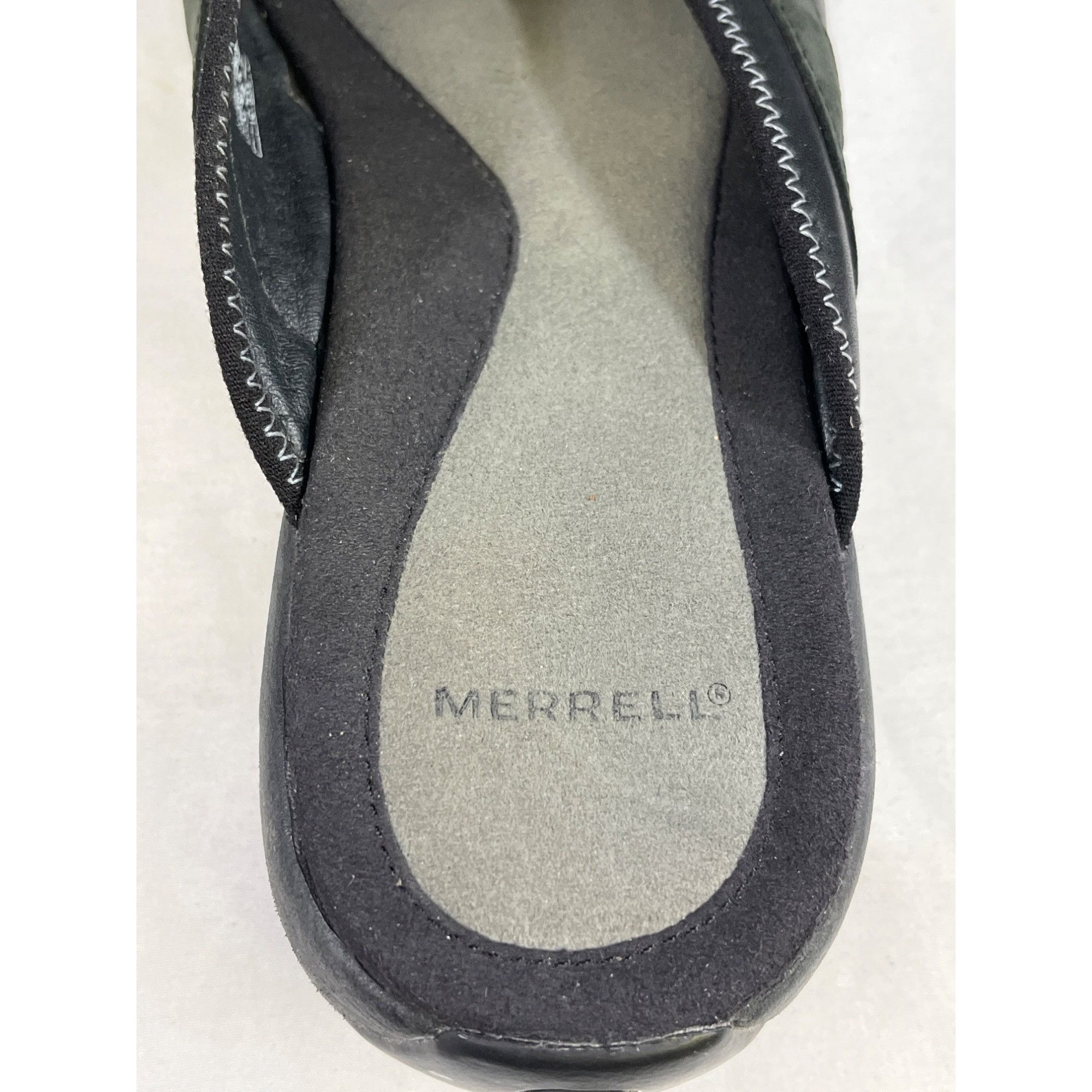Merrell Merrell Womens Grey Leather Slide Sandals Size 8 SKU 6598 Size US 8 / IT 38 - 7 Thumbnail
