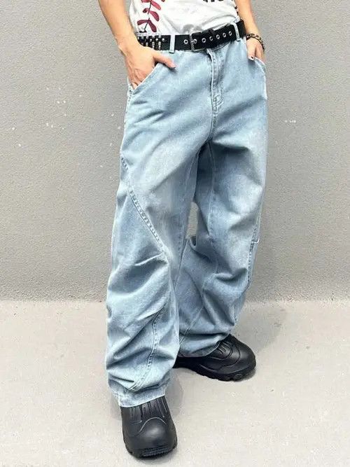 Japanese Brand × Vintage Washed Baggy Denim Jeans Straight Leg Size US 32 / EU 48 - 3 Thumbnail