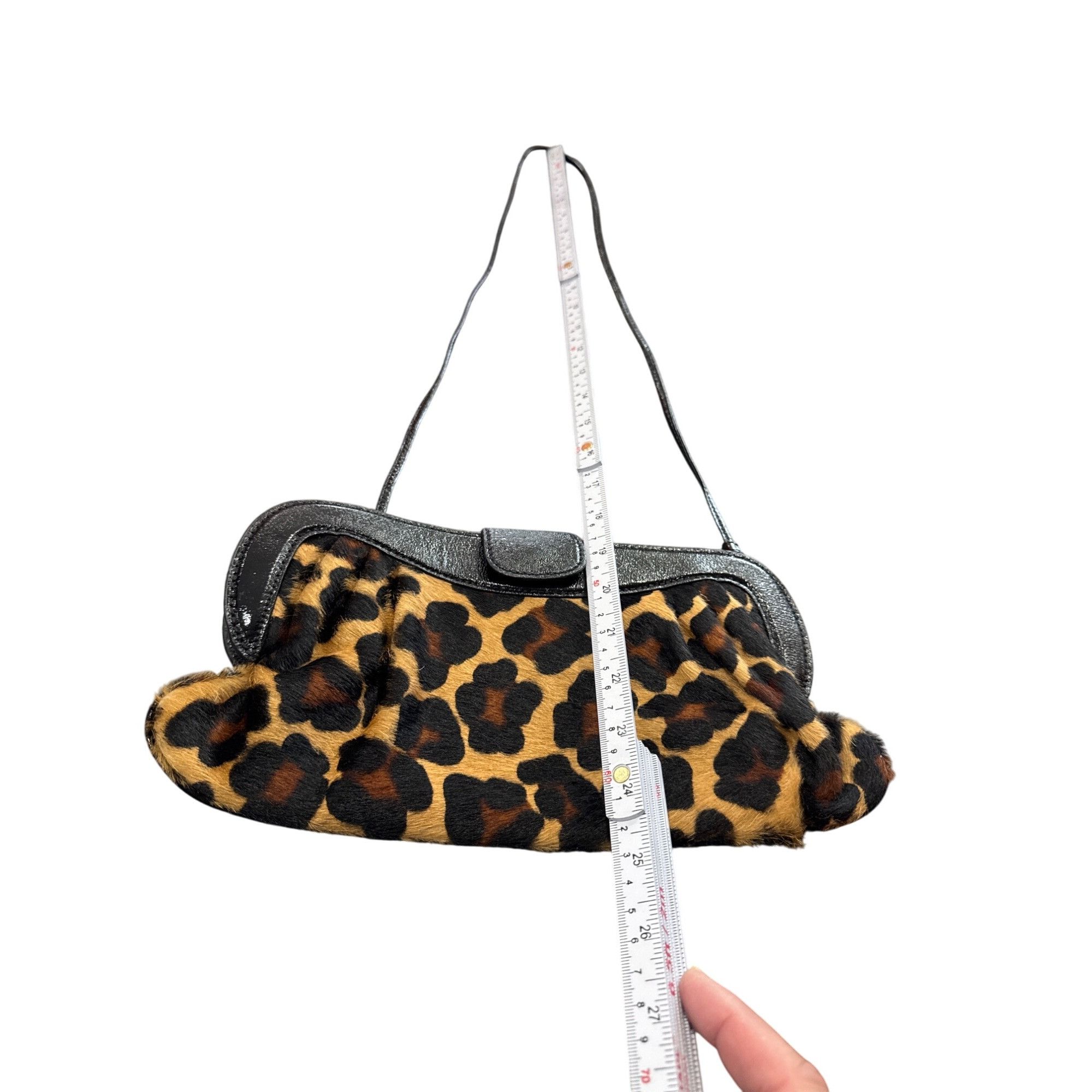 Designer Franchi Collection Leopard Print Faux fur Shoulder bag SKU 7 Size ONE SIZE - 3 Thumbnail