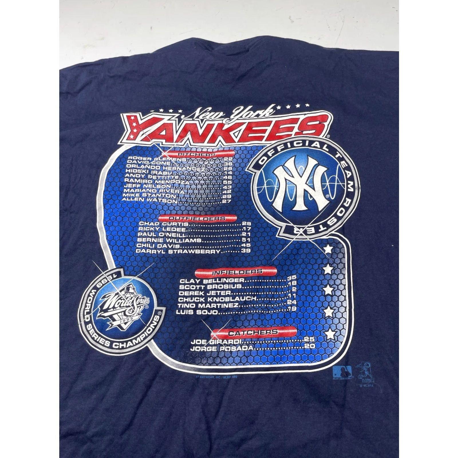 Lee VINTAGE 1990s Yankees Back to Back World Series Champion T-shirt Double Sided Lee 2XL Blue Nike? Size US XXL / EU 58 / 5 - 4 Thumbnail