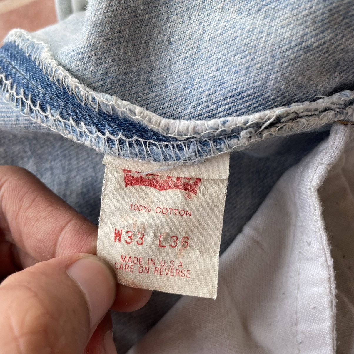 Levi's Vintage Clothing VINTAGE LEVIS 501 FLY BUTTON CUSTOM HANDMADE DENIM PANTS Size US 30 / EU 46 - 10 Thumbnail