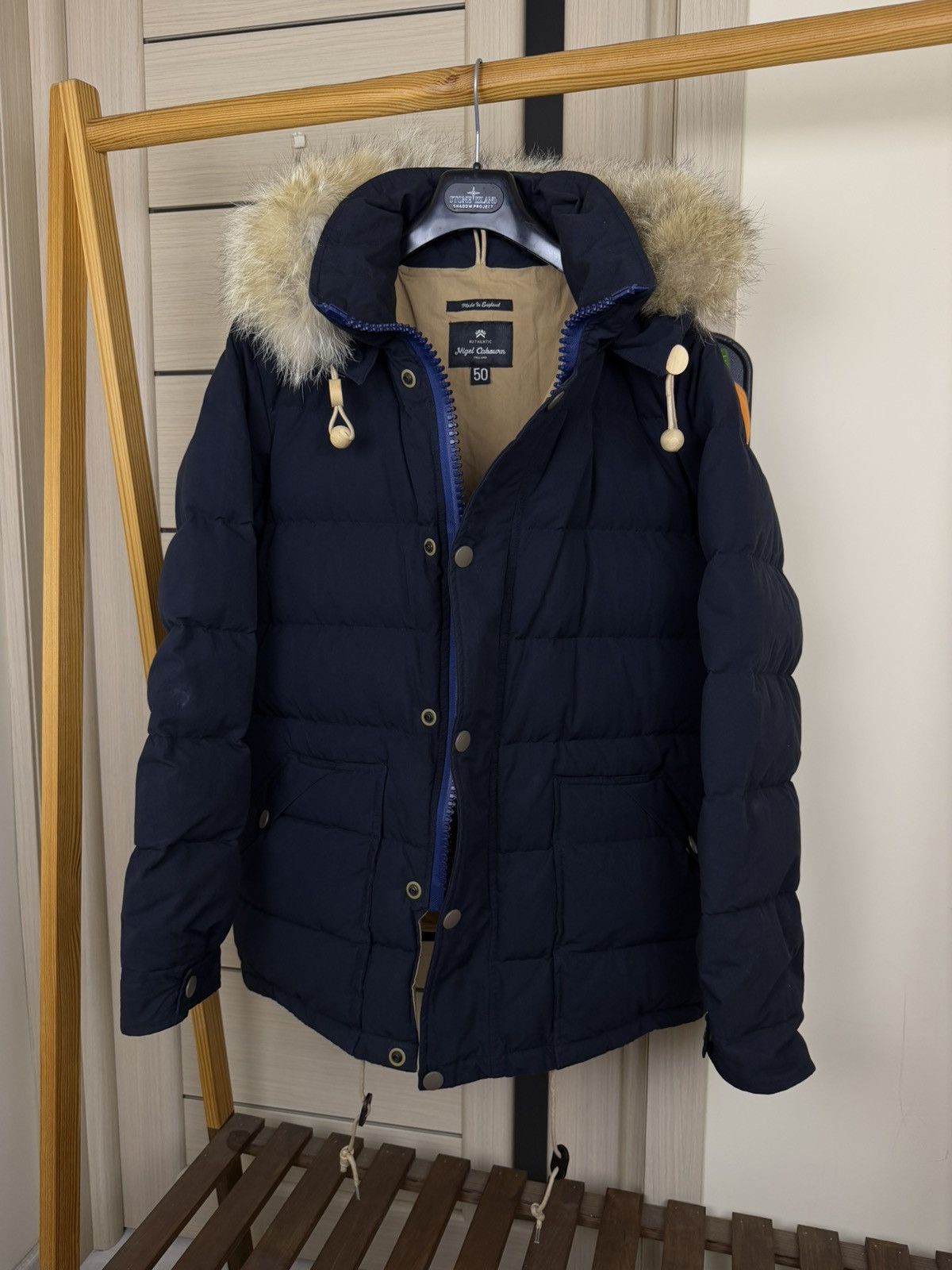 Nigel Cabourn Nigel Cabourn Down Filled Fur Hooded Puffer Jacket Size US L / EU 52-54 / 3 - 24 Thumbnail