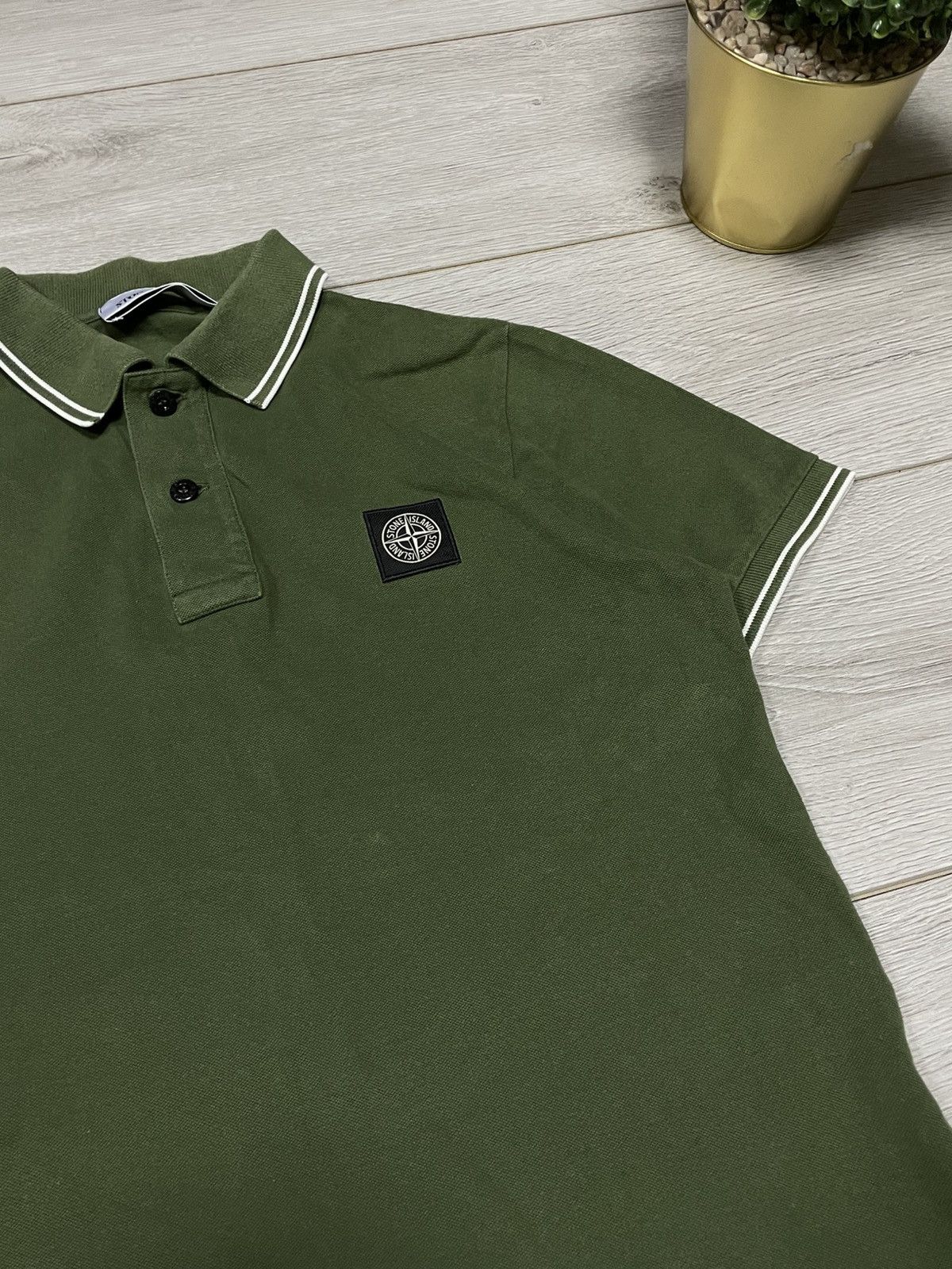 Vintage Stone Island vintage program patch compass polo Size US S / EU 44-46 / 1 - 4 Thumbnail