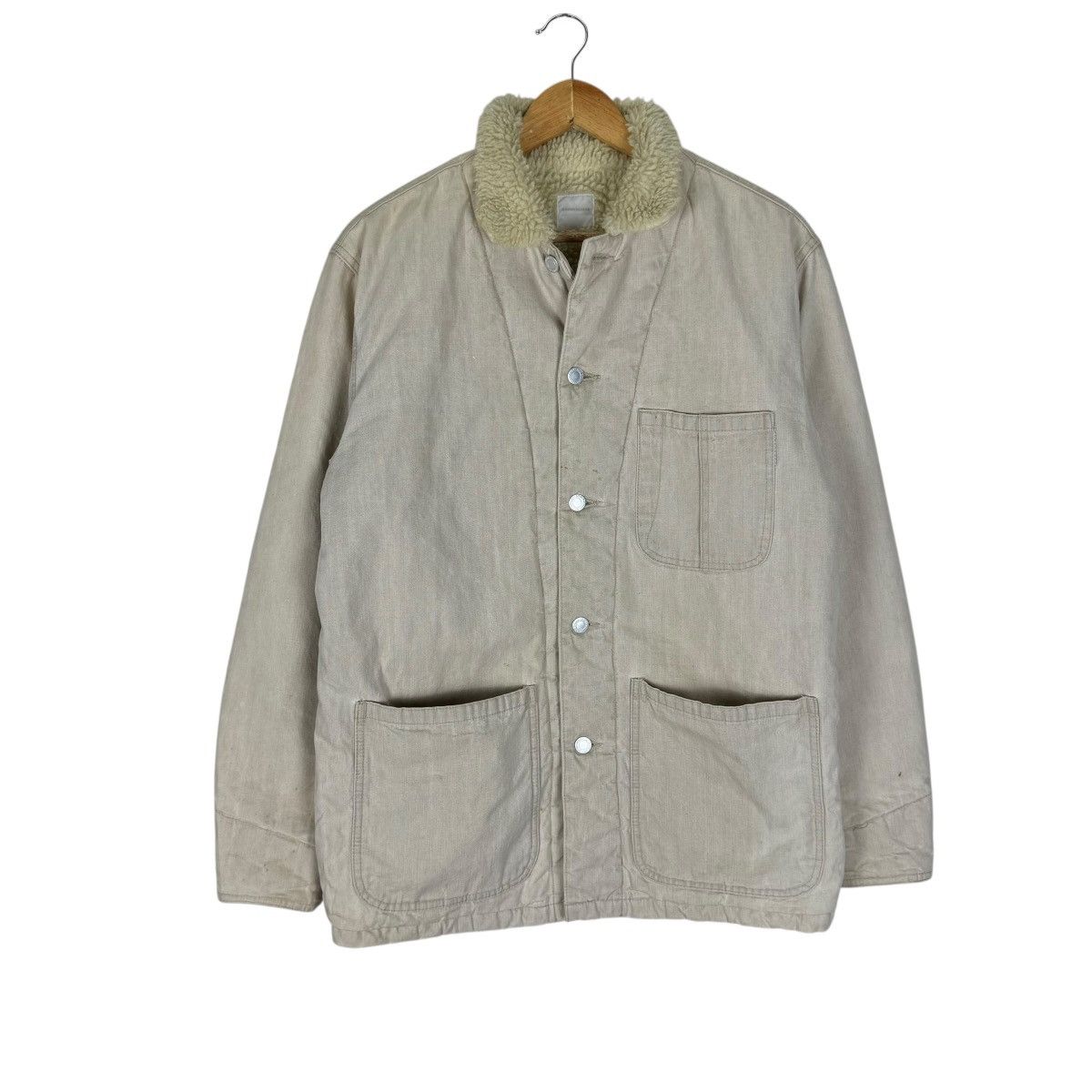 Good Enough ☀️GDEH HIROSHI FUJIWARA CHORE SHERPA JACKET Size US M / EU 48-50 / 2 - 4 Thumbnail