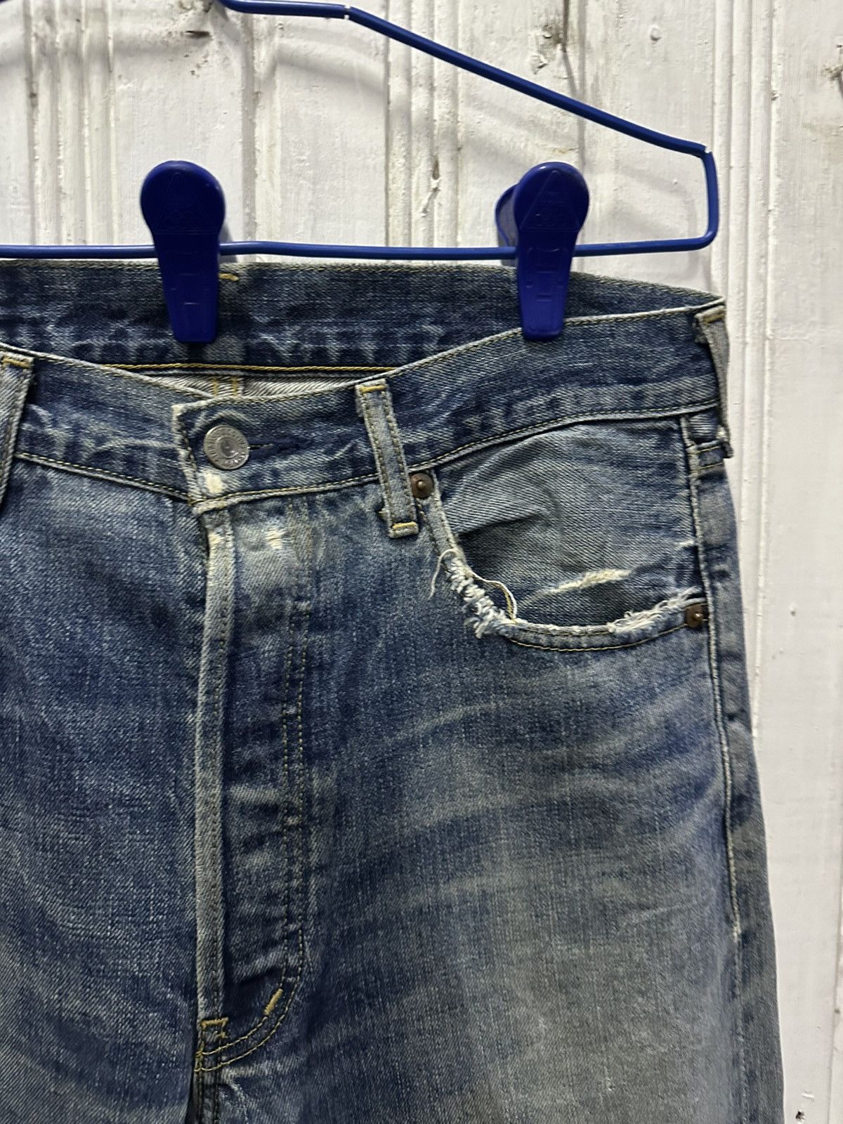 Levi's W30 L31 🔥90’s Vintage LEVI’S 503B Jeans Selvedge Distressed Size US 30 / EU 46 - 6 Thumbnail