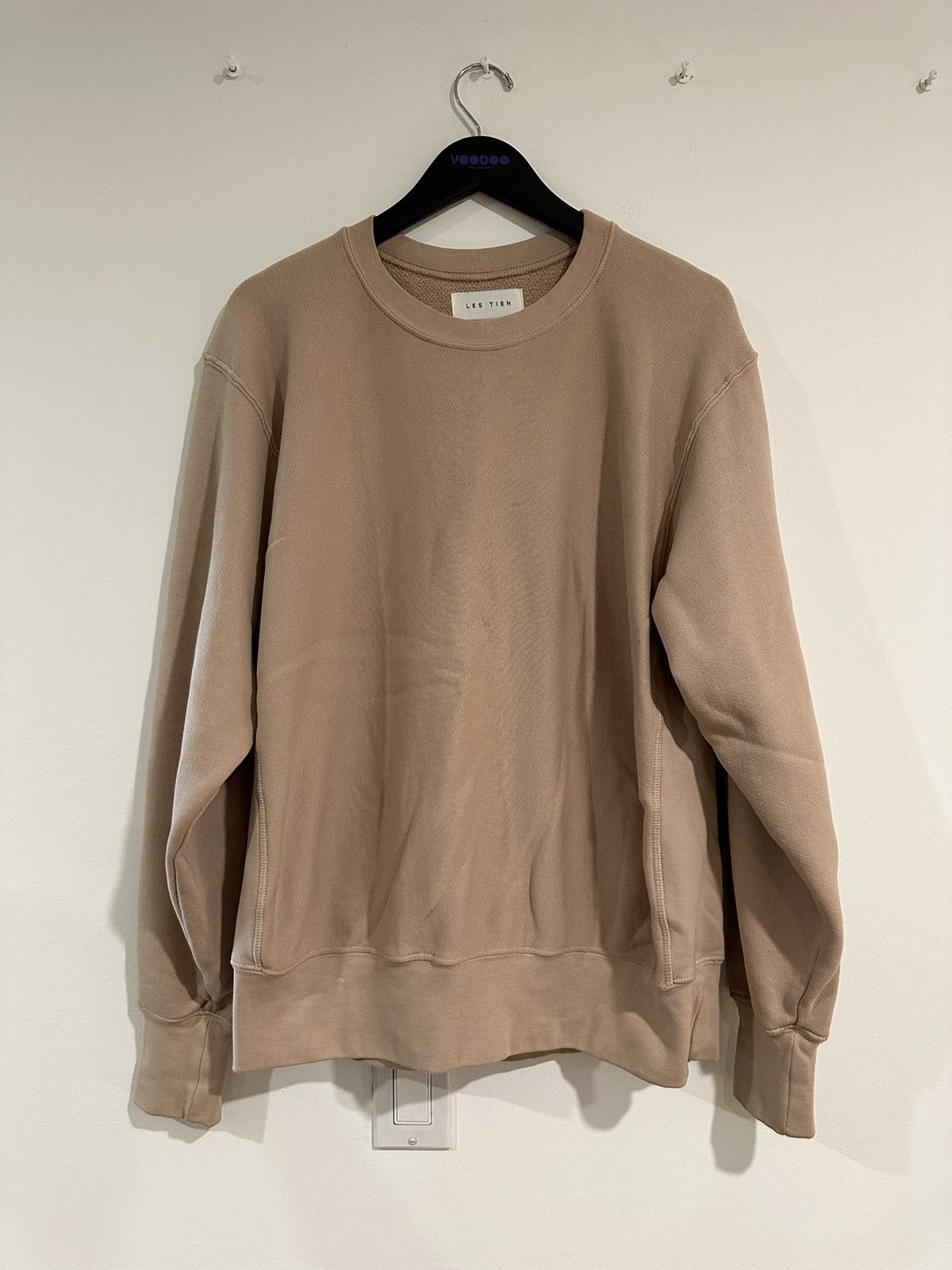 Les Tien crop crew in mauve