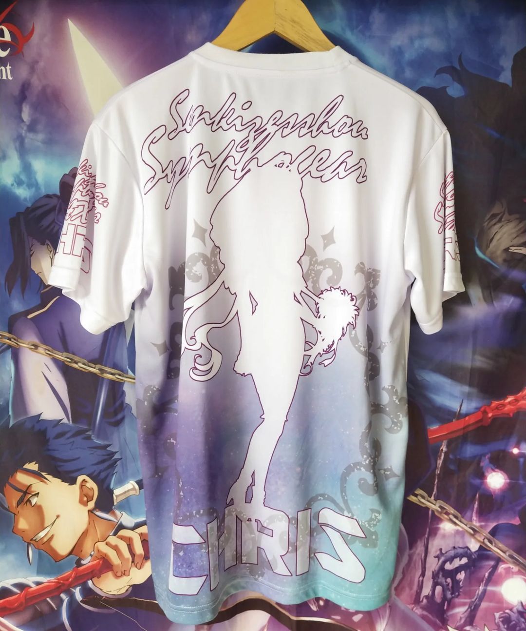 Anime × Japanese Brand Symphogear AXZ Chris Yukine AOP Jersey Anime Tees Size US L / EU 52-54 / 3 - 6 Thumbnail