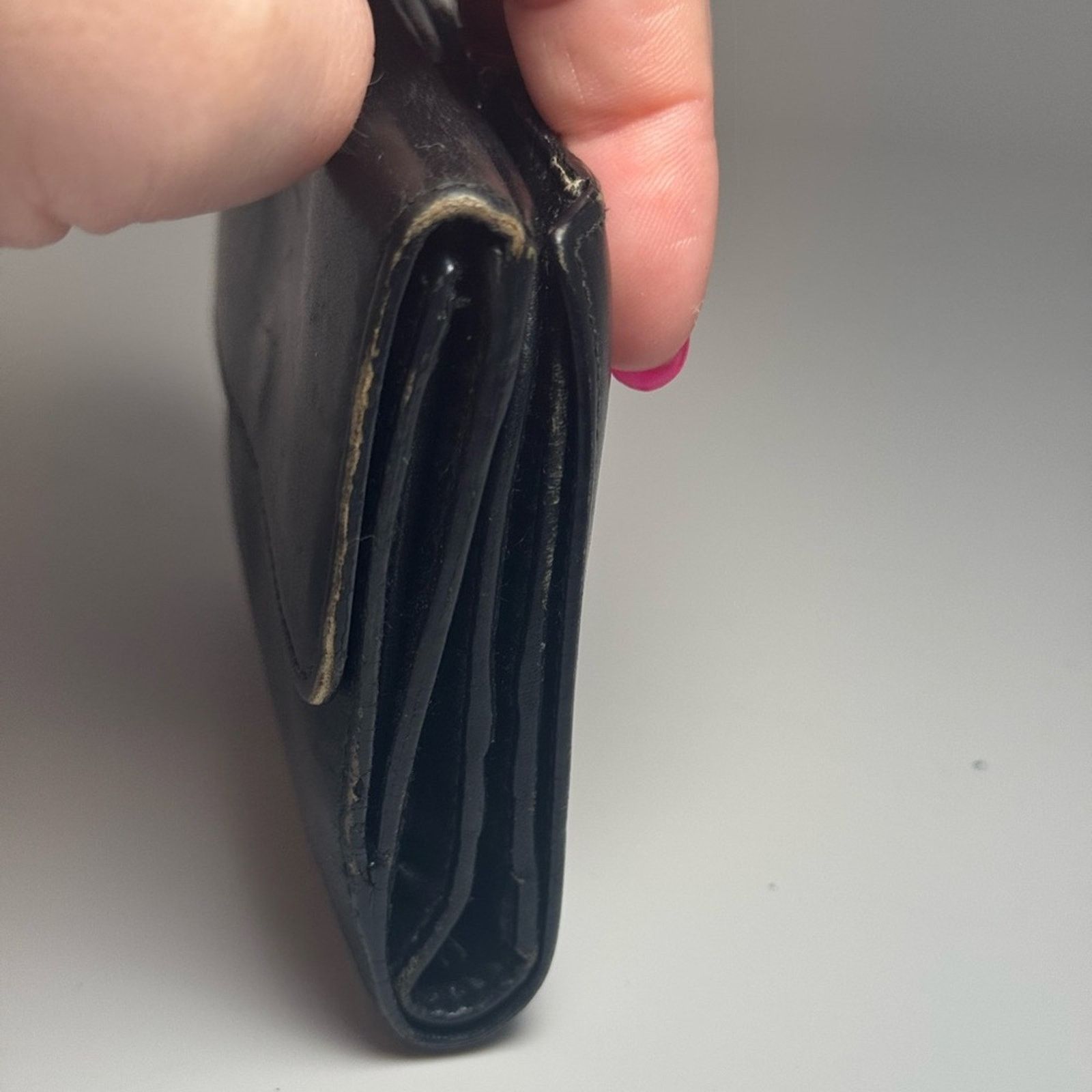 Gucci Gucci Vintage Black Smooth Leather Bifold Wallet Fair Size ONE SIZE - 14 Thumbnail