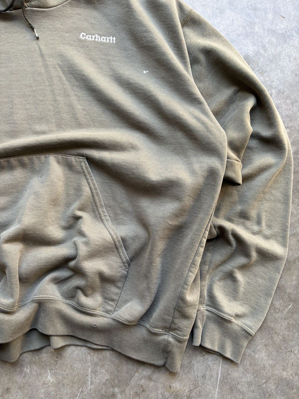 Carhartt Vintage 1990’s Carhartt Boxy Faded Brown/Green Hoodie Size US XL / EU 56 / 4 - 2 Thumbnail