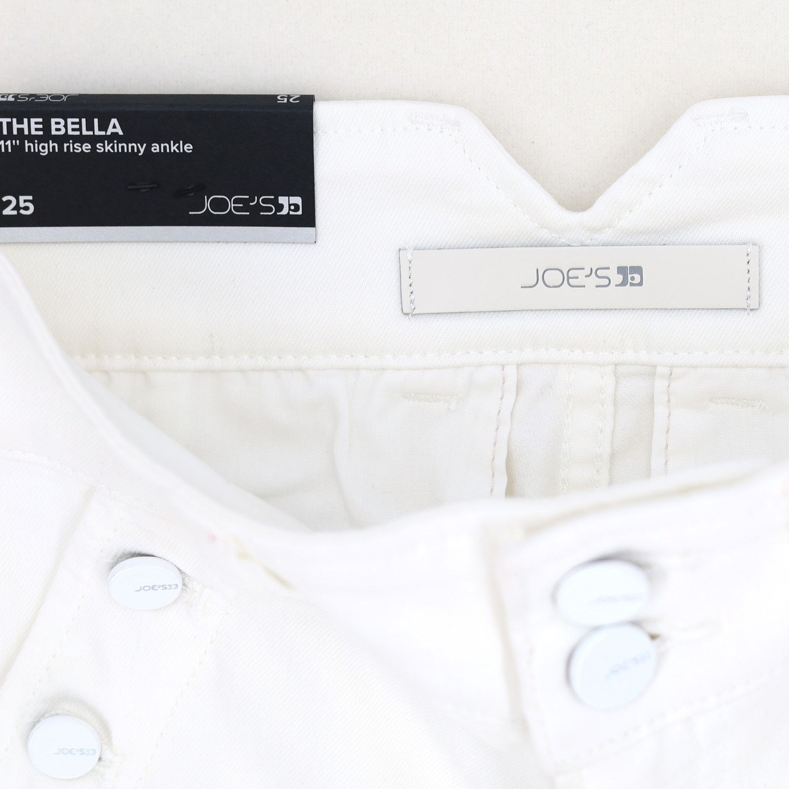 JOE'S Women White High Waist Ankle Skinny Jeans Size 25