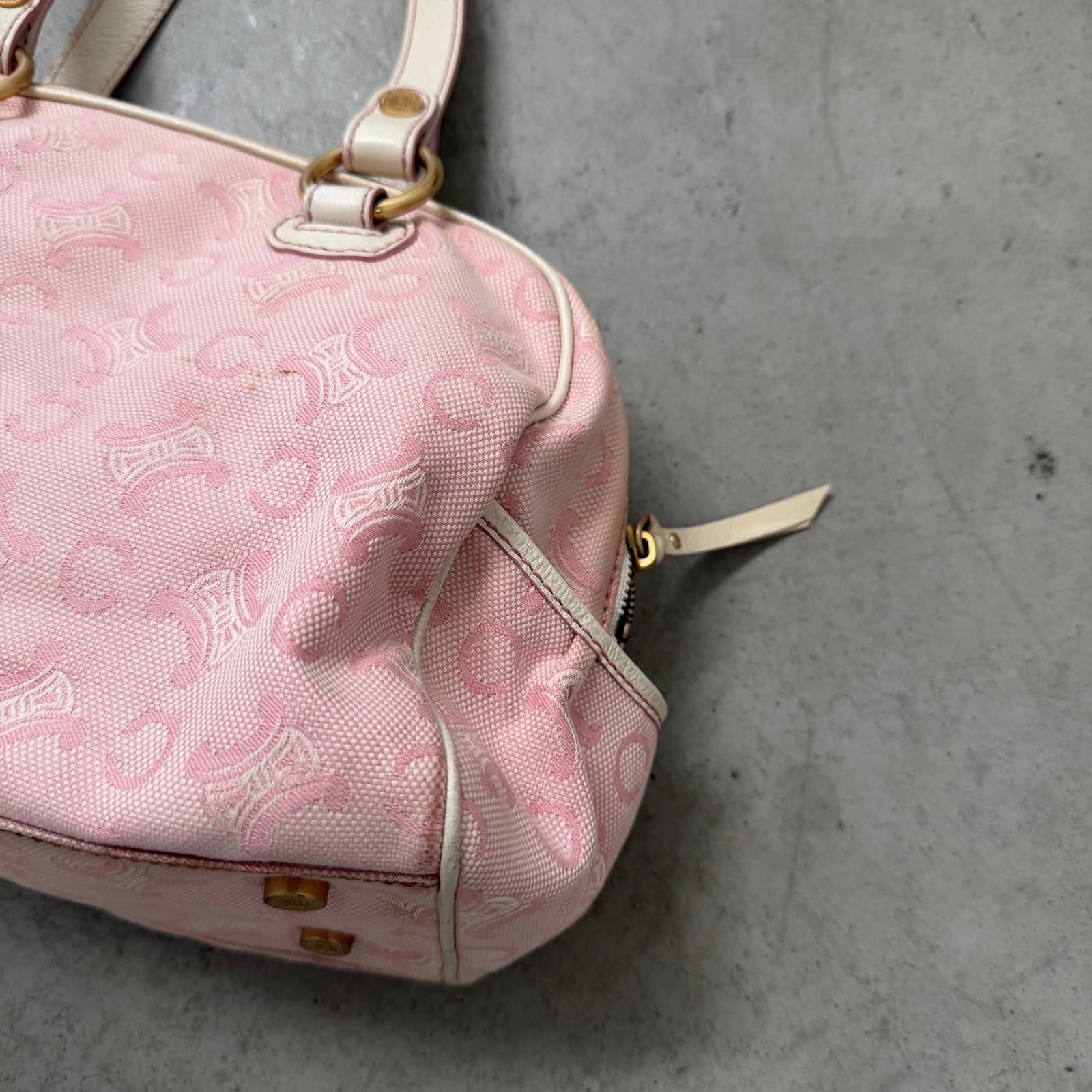 Celine Celine C Macadam Shoulder Bag Pink/White Size ONE SIZE - 7 Thumbnail