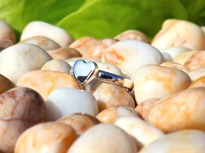 Handmade Handmade Heart Ring, 925 Silver Promise Ring, Women Jewelry Size ONE SIZE - 3 Thumbnail
