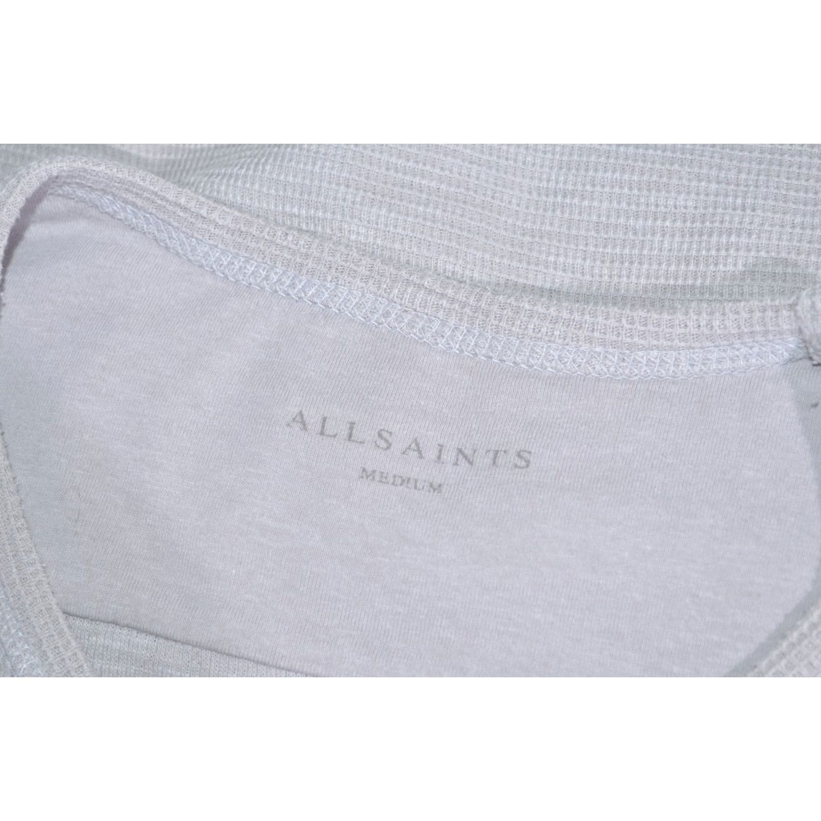 Allsaints AllSaints Gray Waffle Knit T Shirt Crew Neck Short Sleeve Mens M Shirt Logo Minimal Grey Crew Neck T-Shirt Mens M Size US M / EU 48-50 / 2 - 5 Thumbnail