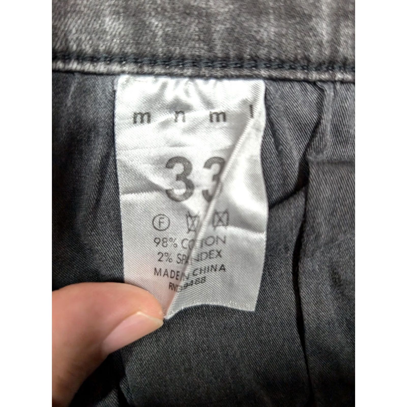 MNML Mnml Gray Skinny Jeans Mens 33 Slim Denim Pants Stretch 5-Pocket Zip Fly Modern Classic Size US 33 - 5 Thumbnail