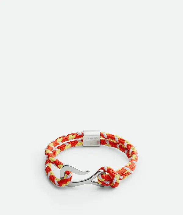 Bottega Veneta o1bcso1str0925 Size:M / Braid Leather Bracelet in Orange Size ONE SIZE - 1 Thumbnail