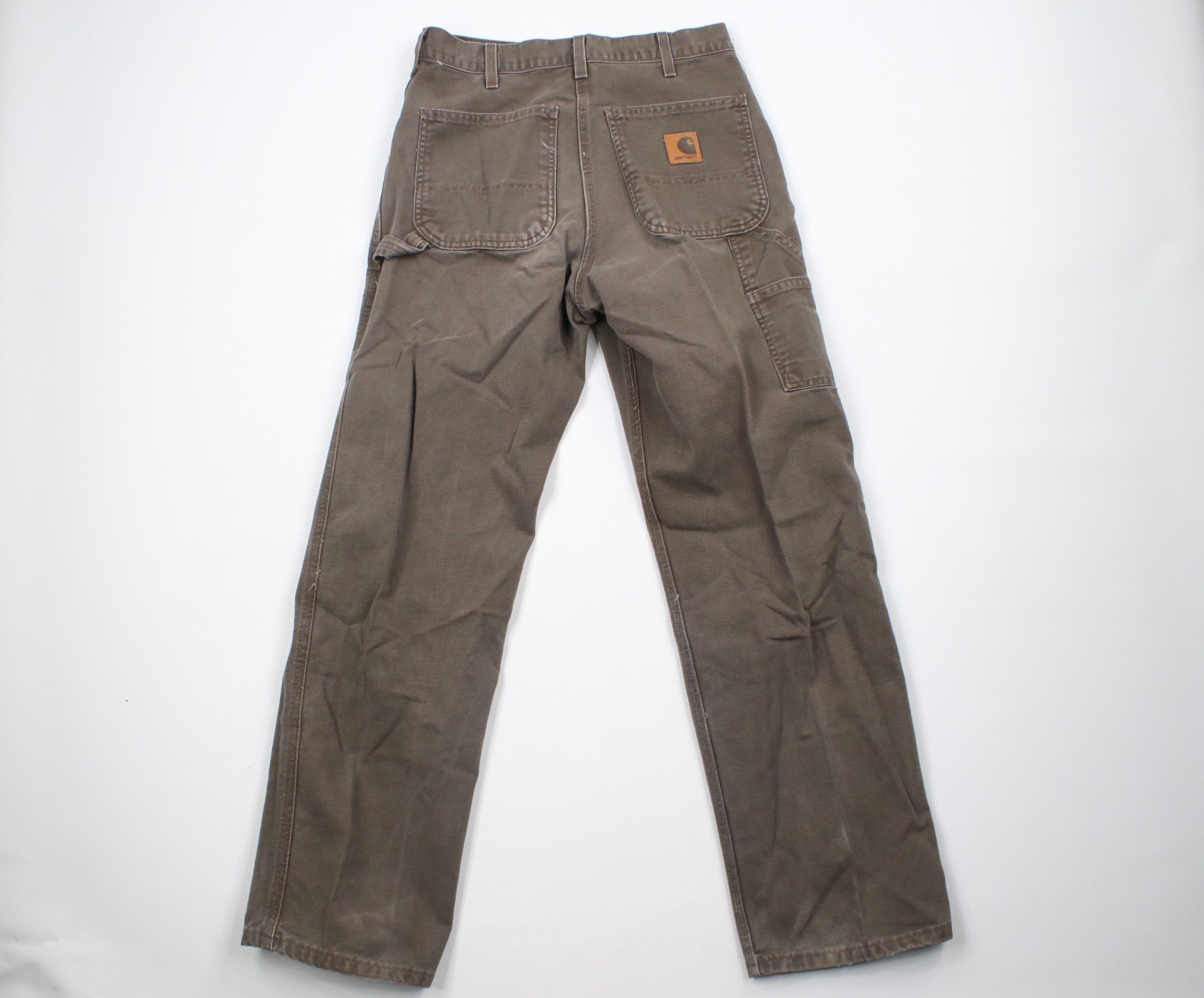 Carhartt × Vintage Vintage Carhartt Loose Fit Washed Duck Pants Timber Brown Size US 32 / EU 48 - 8 Thumbnail