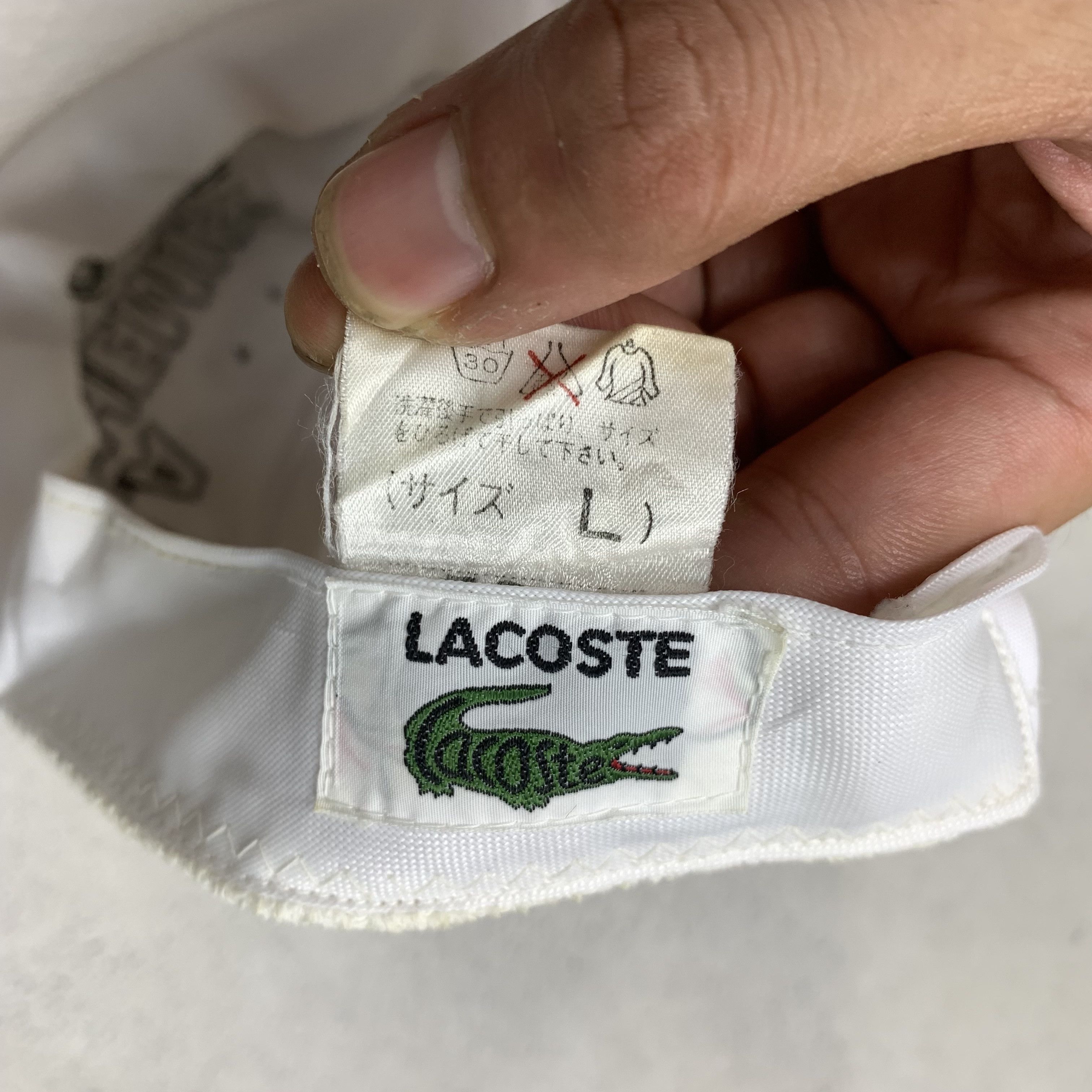 Lacoste Vintage 90s La Chemise Lacoste Hat Cap Size ONE SIZE - 6 Thumbnail
