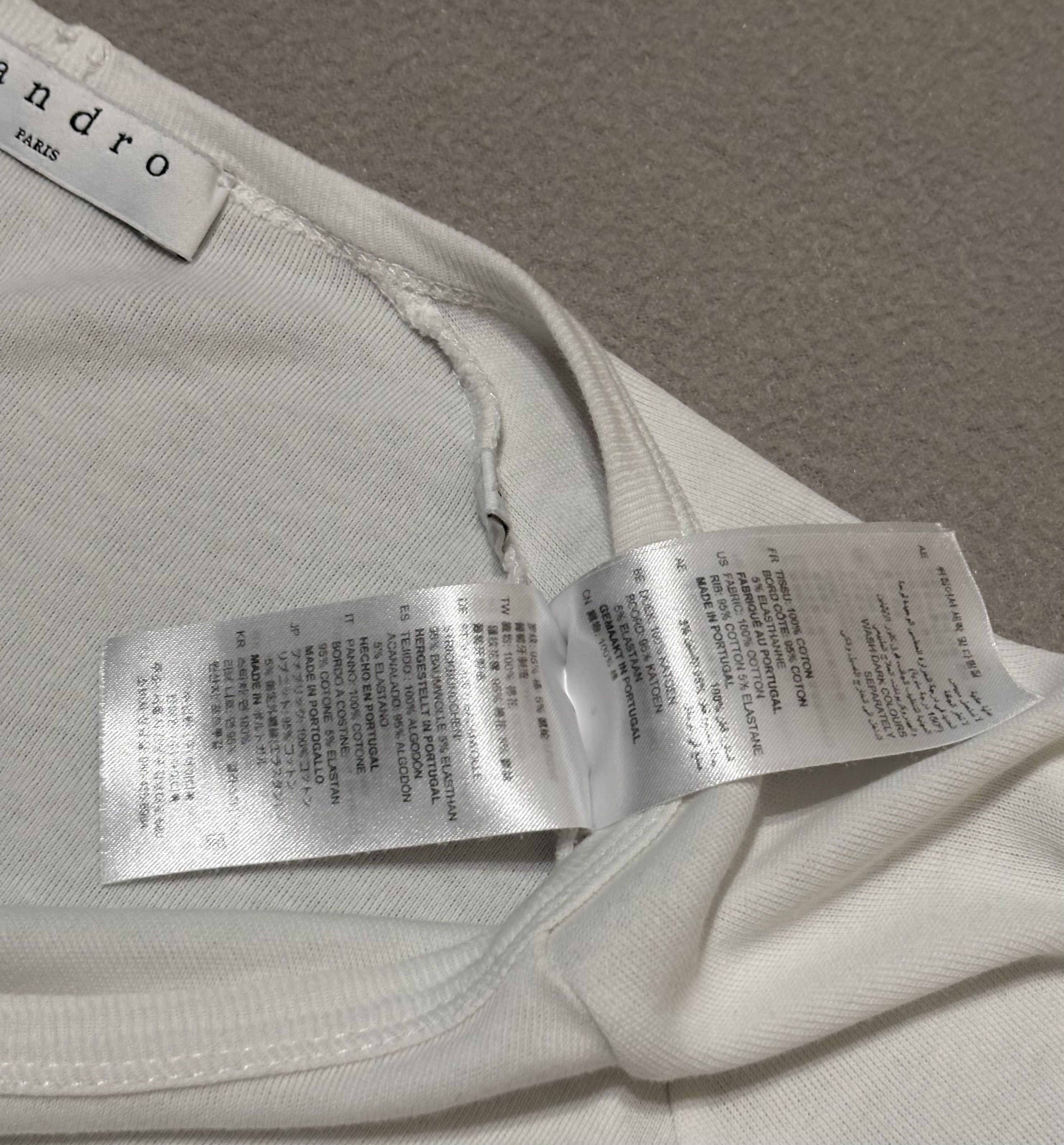 Sandro Sandro White T-shirt Size M Size US M / EU 48-50 / 2 - 15 Thumbnail
