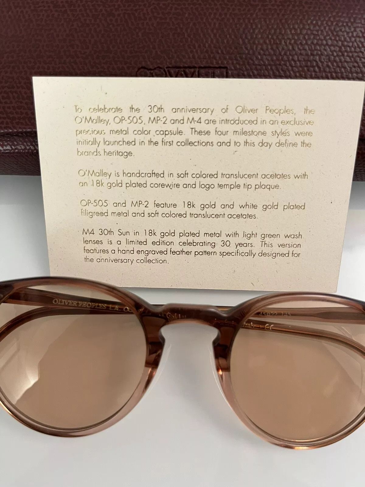 Oliver Peoples Oliver Peoples O'Malley OV5183 Optical 18K GOLD Plated Size ONE SIZE - 7 Thumbnail