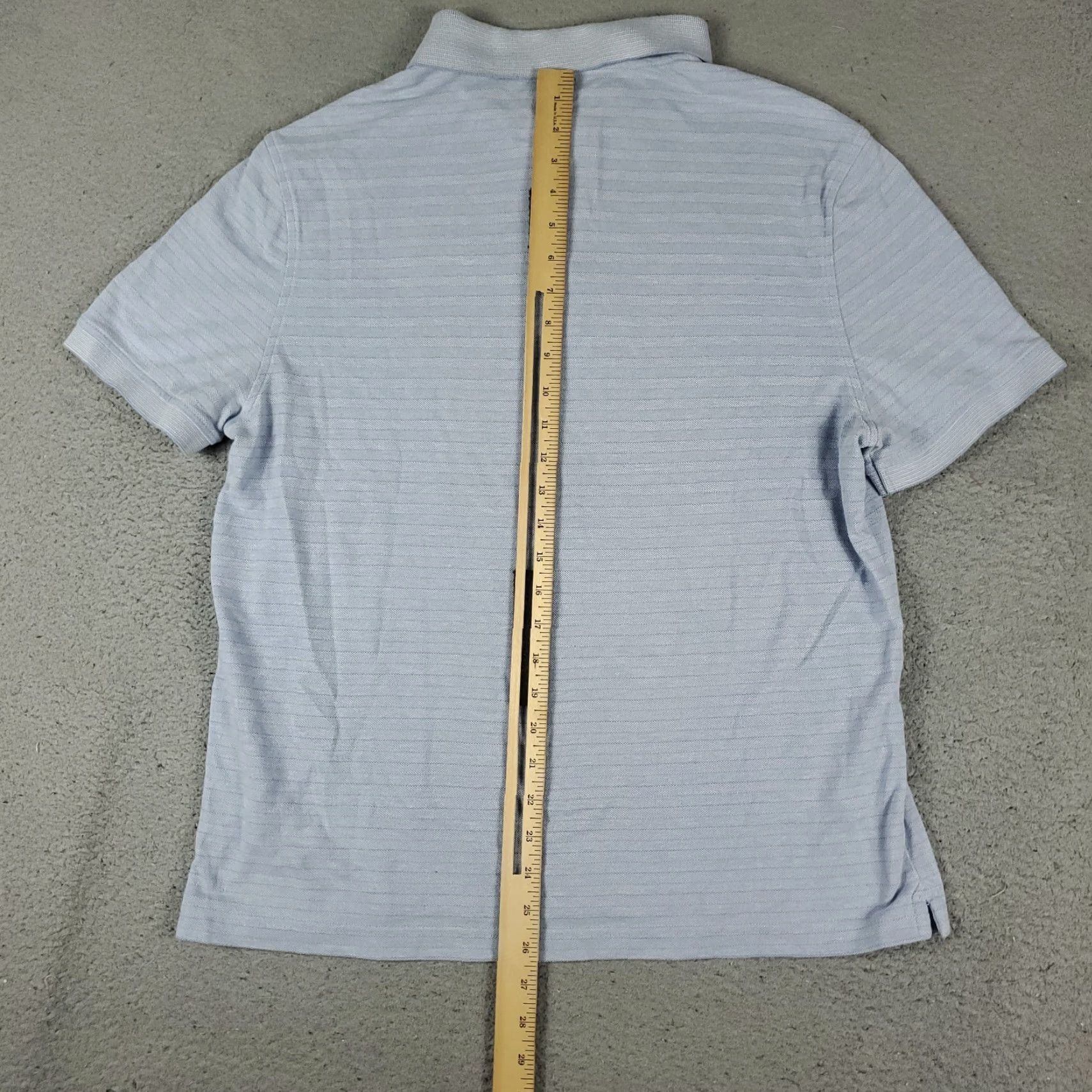 UNTUCKit UNTUCKit Polo Shirt Mens L Blue Striped Golf Casual Short Sleeve Shirt Men Size US L / EU 52-54 / 3 - 4 Thumbnail
