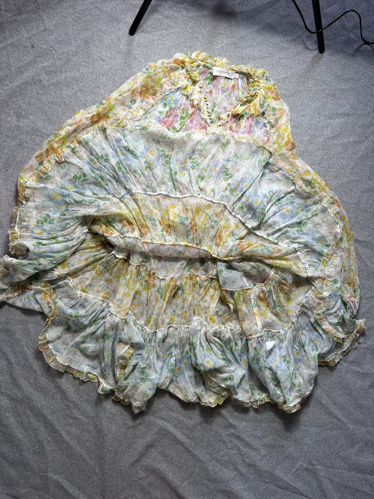 Zimmermann Zimmermann Silk Multi color Floral Dress Size S / US 4 / IT 40 - 9 Thumbnail