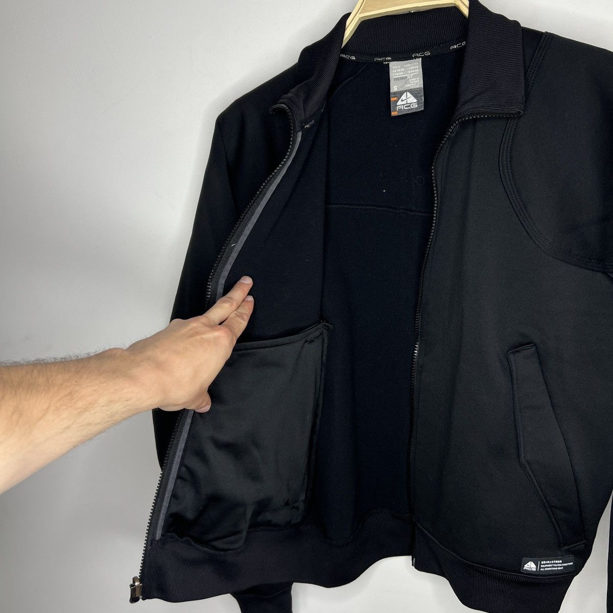 Nike × Nike ACG Nike ACG rare bomber jacket Fleece Black Size US S / EU 44-46 / 1 - 7 Thumbnail