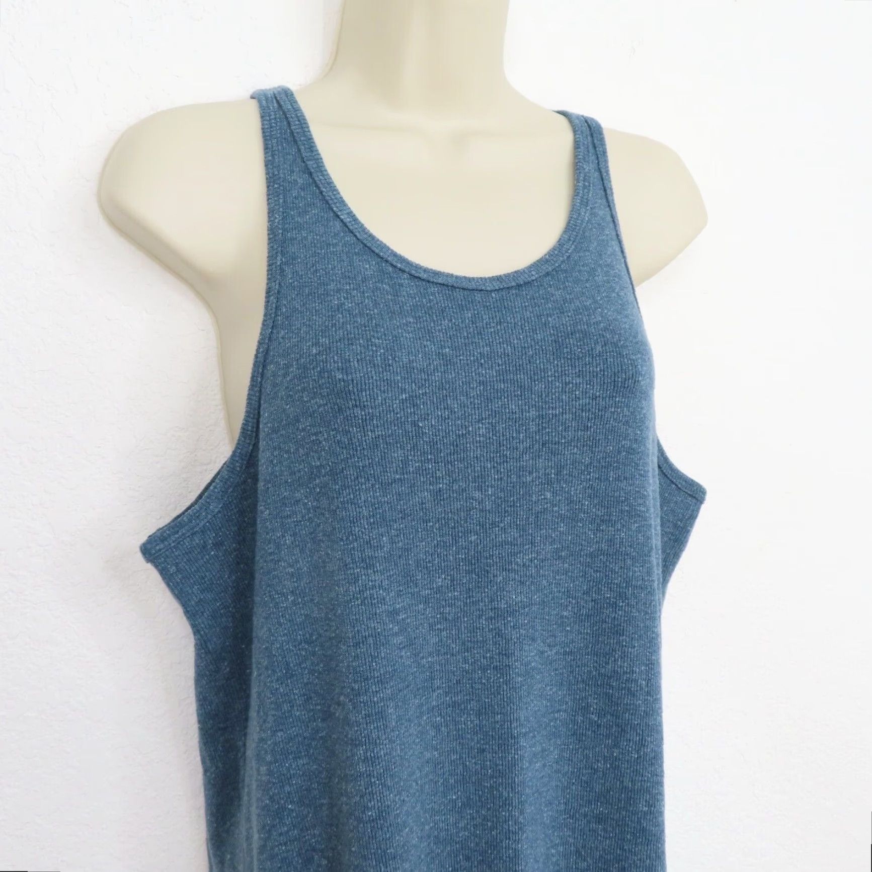 Allbirds Allbirds Womens XL Ribbed Dress Shadow Blue Sleeveless Maxi NEW Size XL / US 12-14 / IT 48-50 - 2 Thumbnail