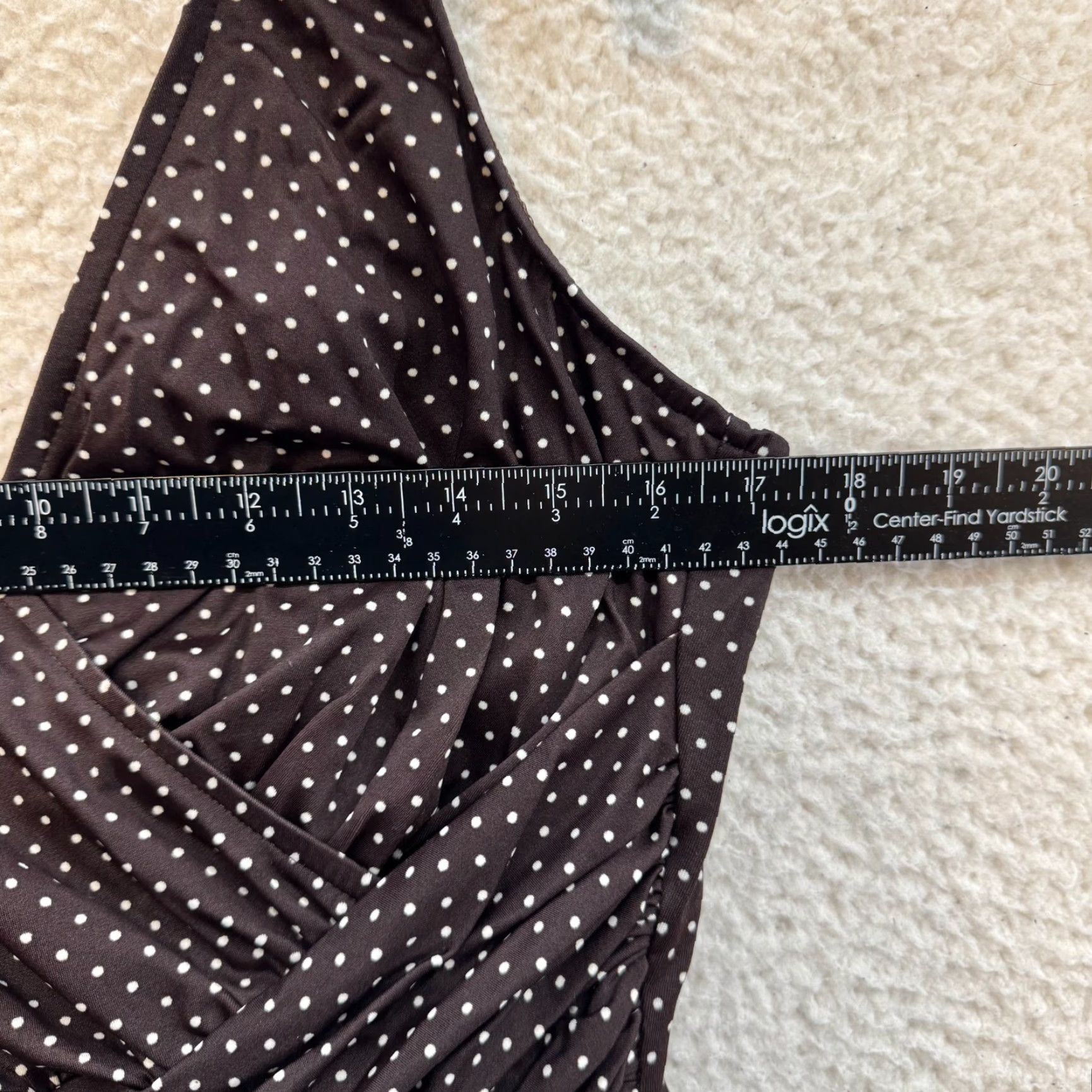 Vintage VINTAGE 90s Y2K Miraclesuit Swimsuit Dress One Piece Monokini Brown Polka Dot 20 XL Sportswear/Beach Mens Women? Size 3XL / US 20-22 - 6 Thumbnail
