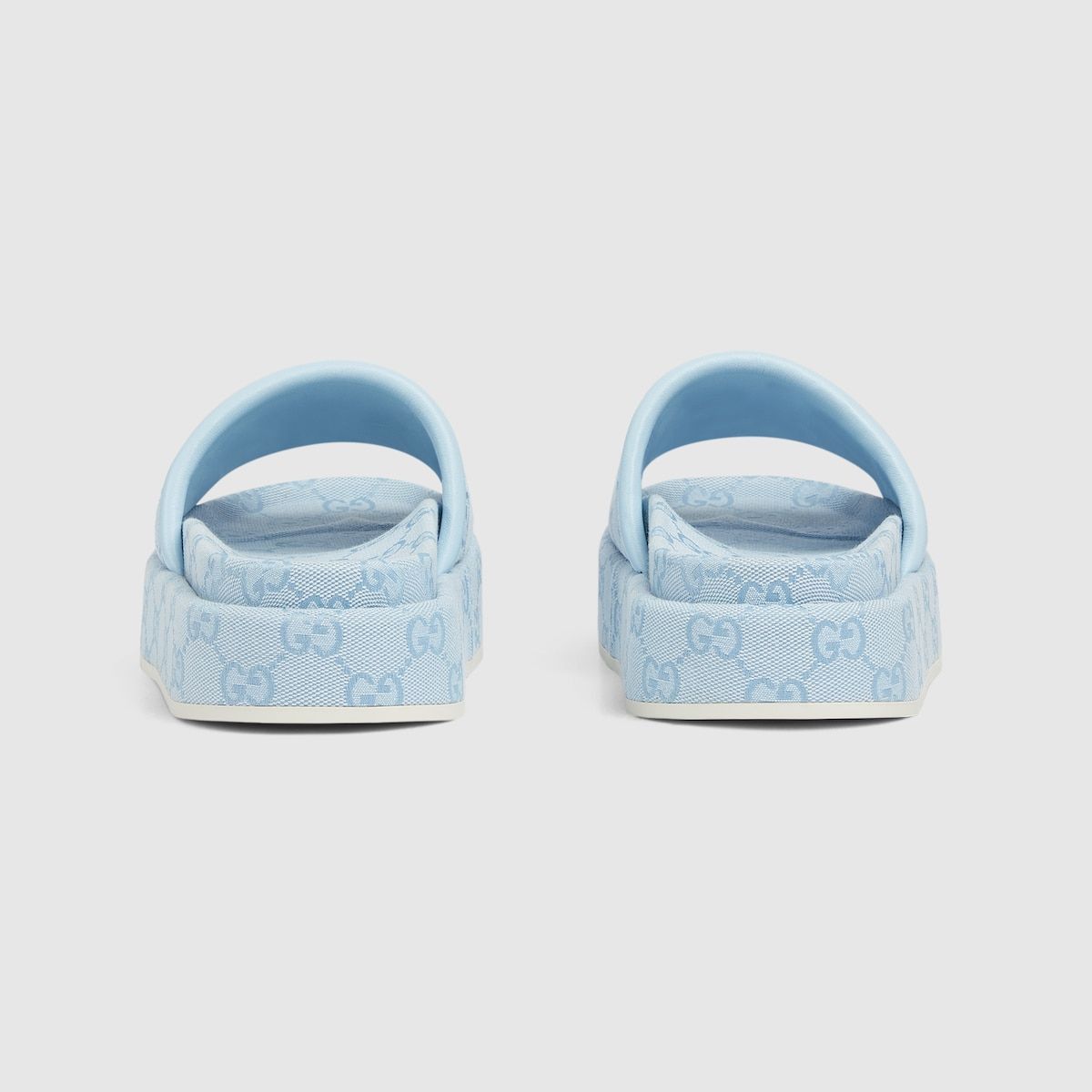 Gucci Gucci GG Logo Canvas Mule Flat Slide Platform Sandal 39 Size US 9 / IT 39 - 16 Thumbnail
