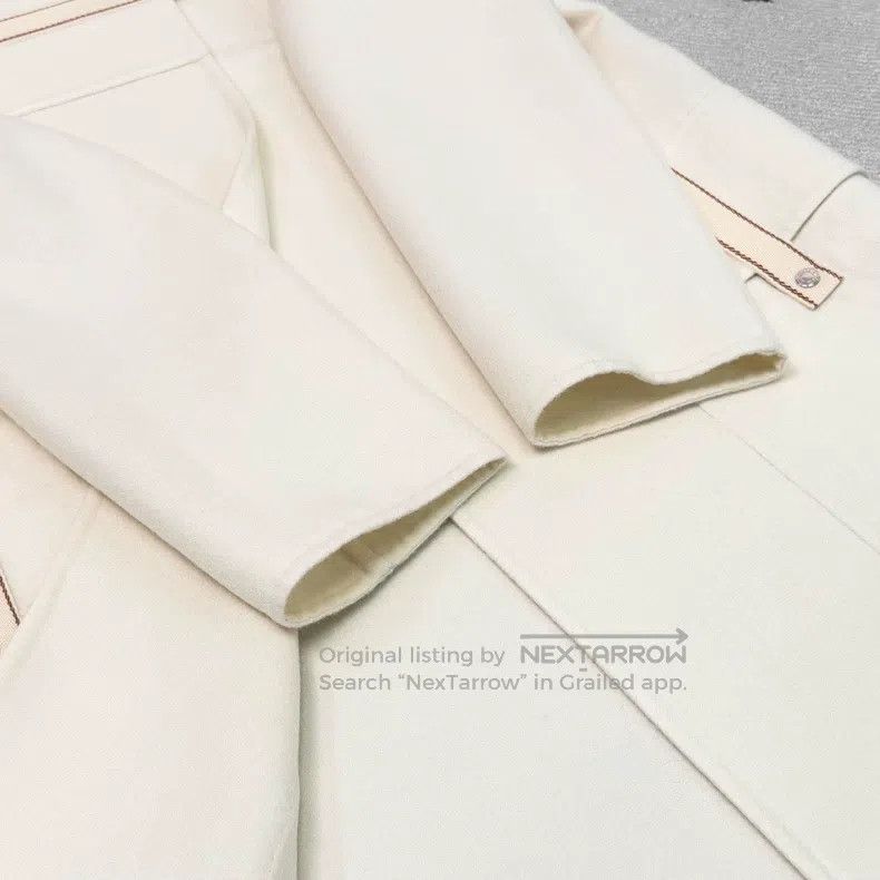 Hermes Hermes White Cashmere Coat Size XXS / US 00 / IT 34 - 6 Thumbnail