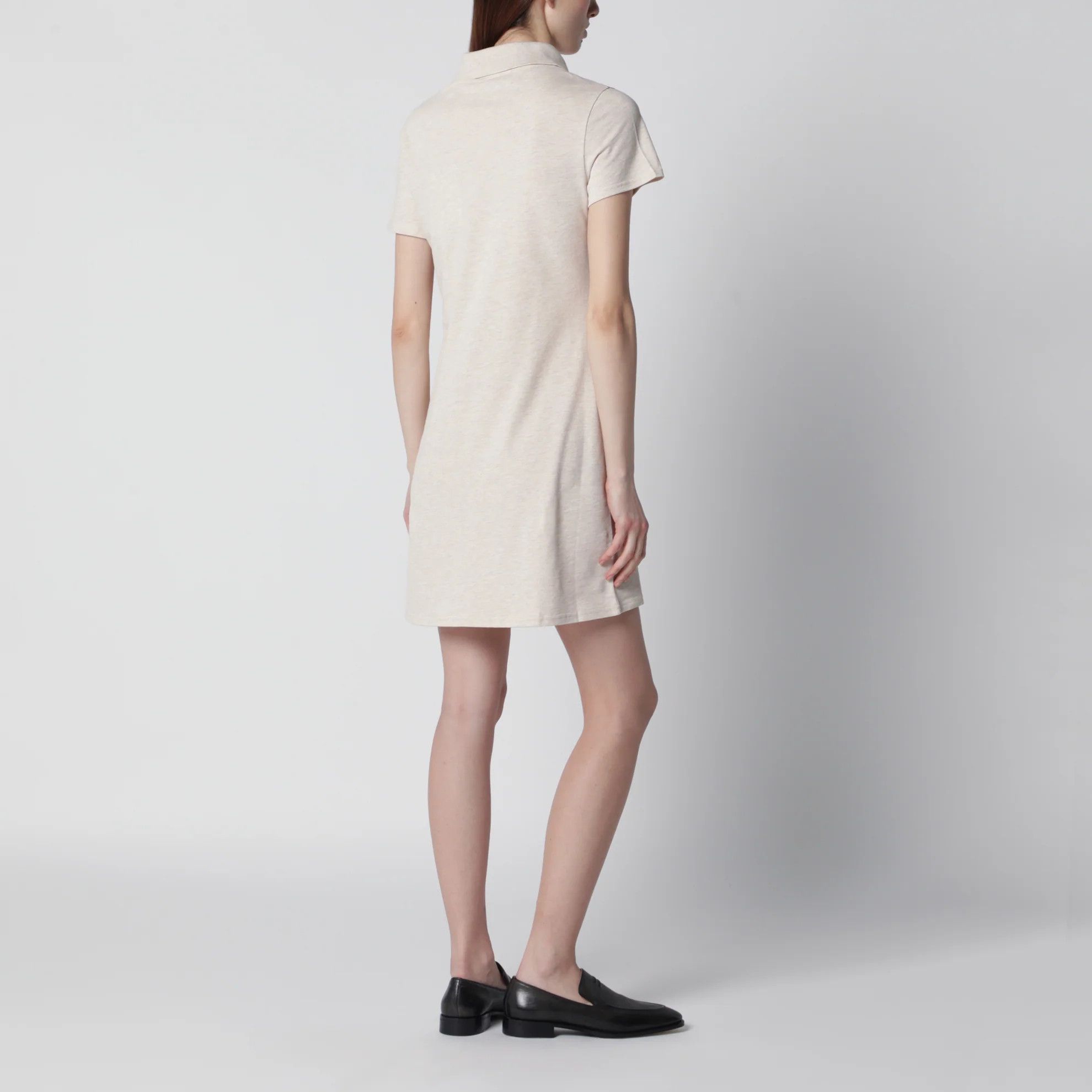 Burberry o1d2blof0426 Cotton Polo Dress in Beige Size S / US 4 / IT 40 - 3 Thumbnail