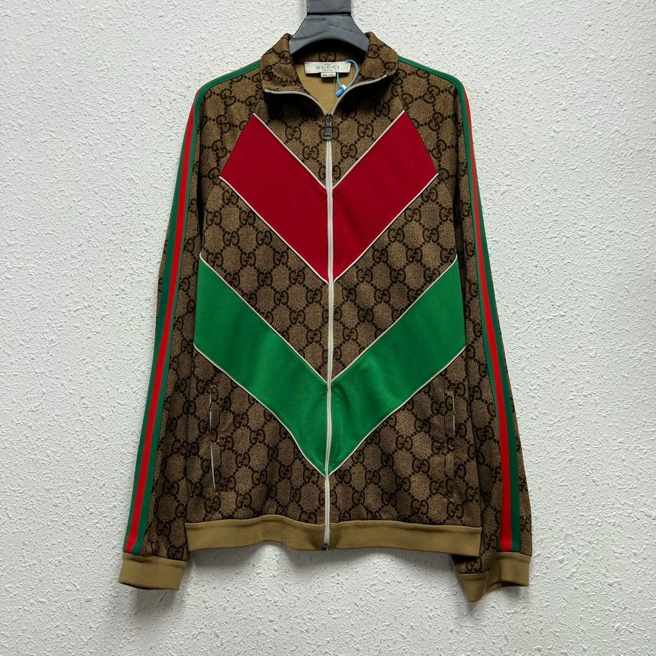Gucci Gucci Red and green stitching old flower full-print school Size US L / EU 52-54 / 3 - 1 Thumbnail