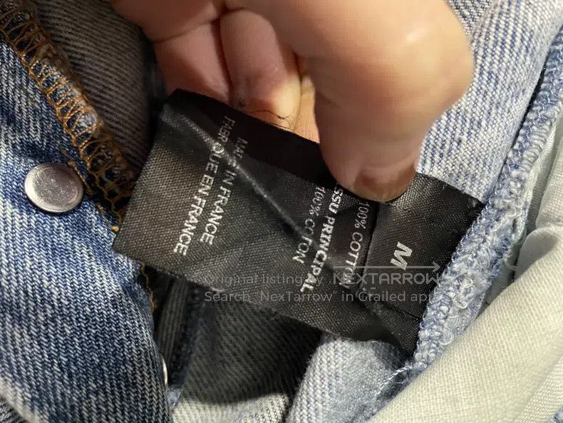 Vetements Vetements size M Blue patched denim pants Size US 27 - 6 Thumbnail