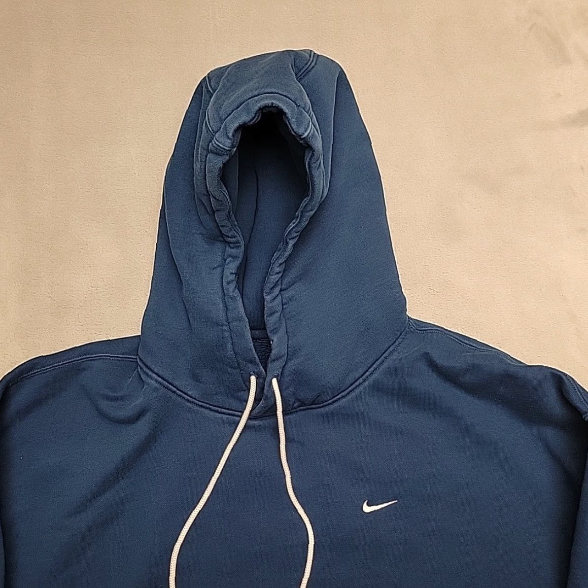 Nike VINTAGE Nike Hoodie Men XXL Blue Hooded Embroidered Center Swoosh Logo Fleece Sweatshirt Size US XXL / EU 58 / 5 - 2 Thumbnail