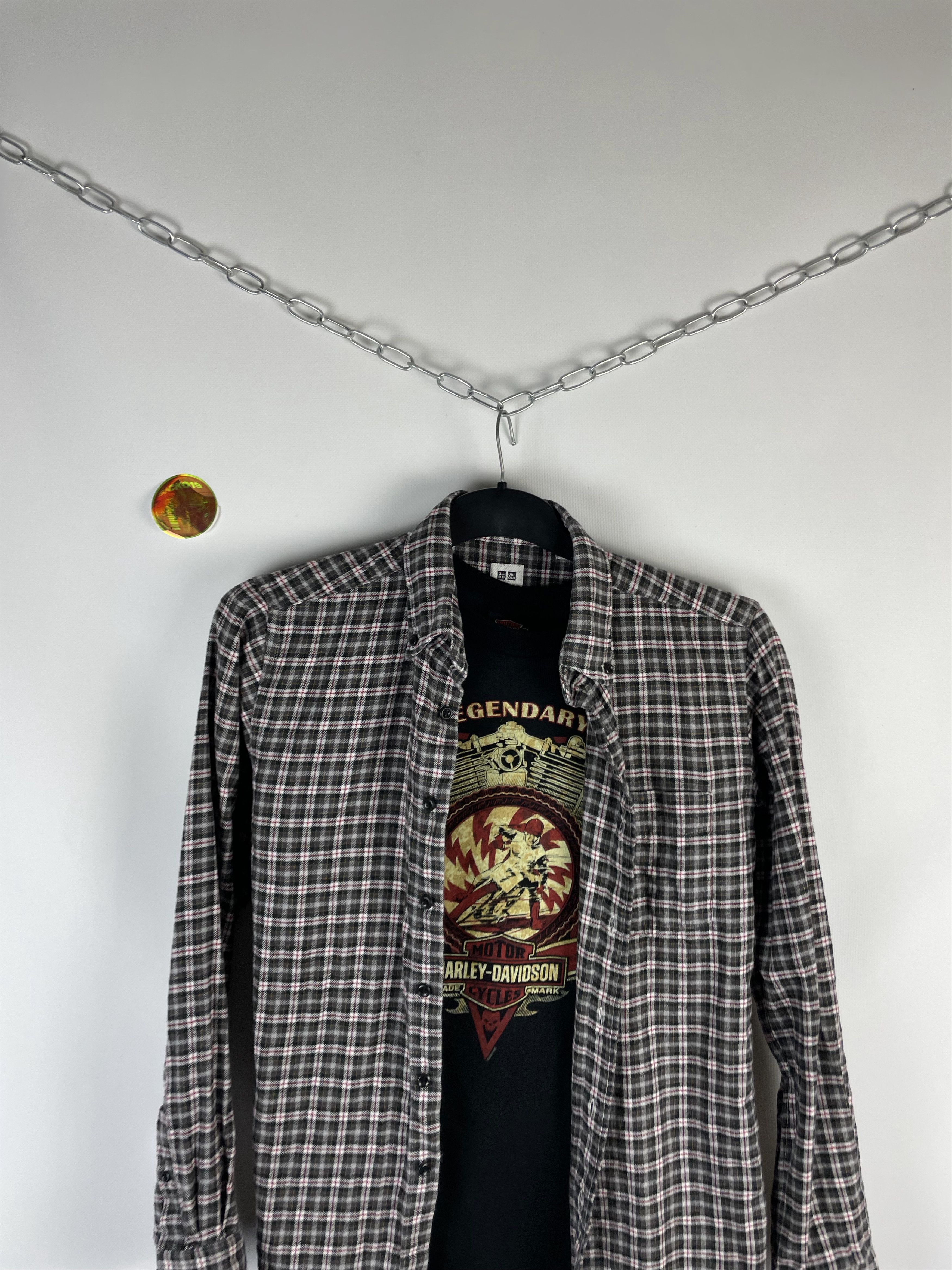 Flannel Flannel Uniqlo Vintage Mens Shirt Size US S / EU 44-46 / 1 - 3 Thumbnail