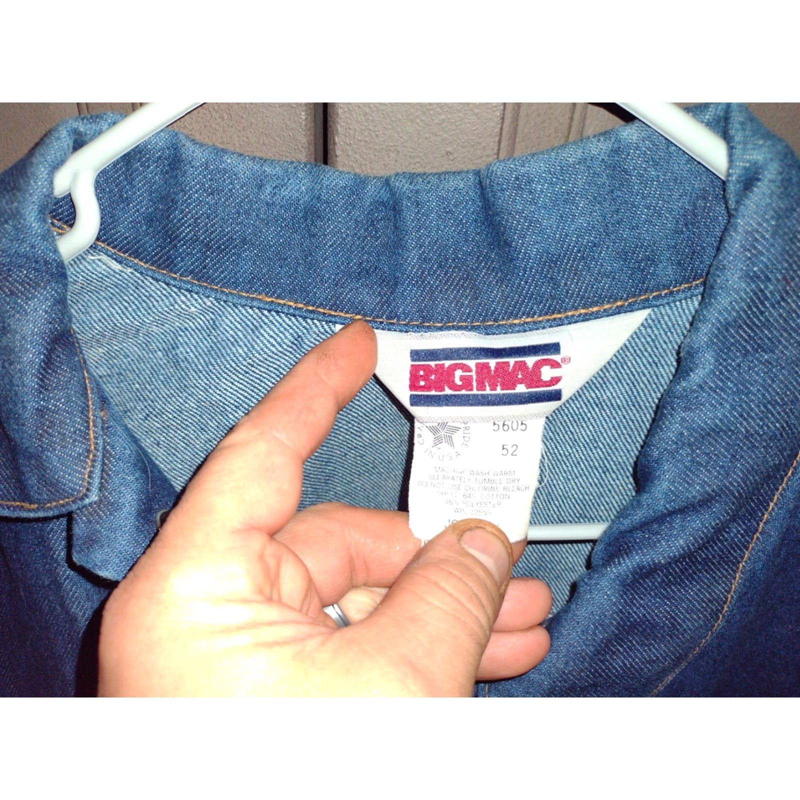 Vintage VINTAGE Big Mac JC Penney Denim Jacket Shirt Men 2XL Blue Trucker 90s Jeans Bomber Style Size US 39 - 5 Thumbnail