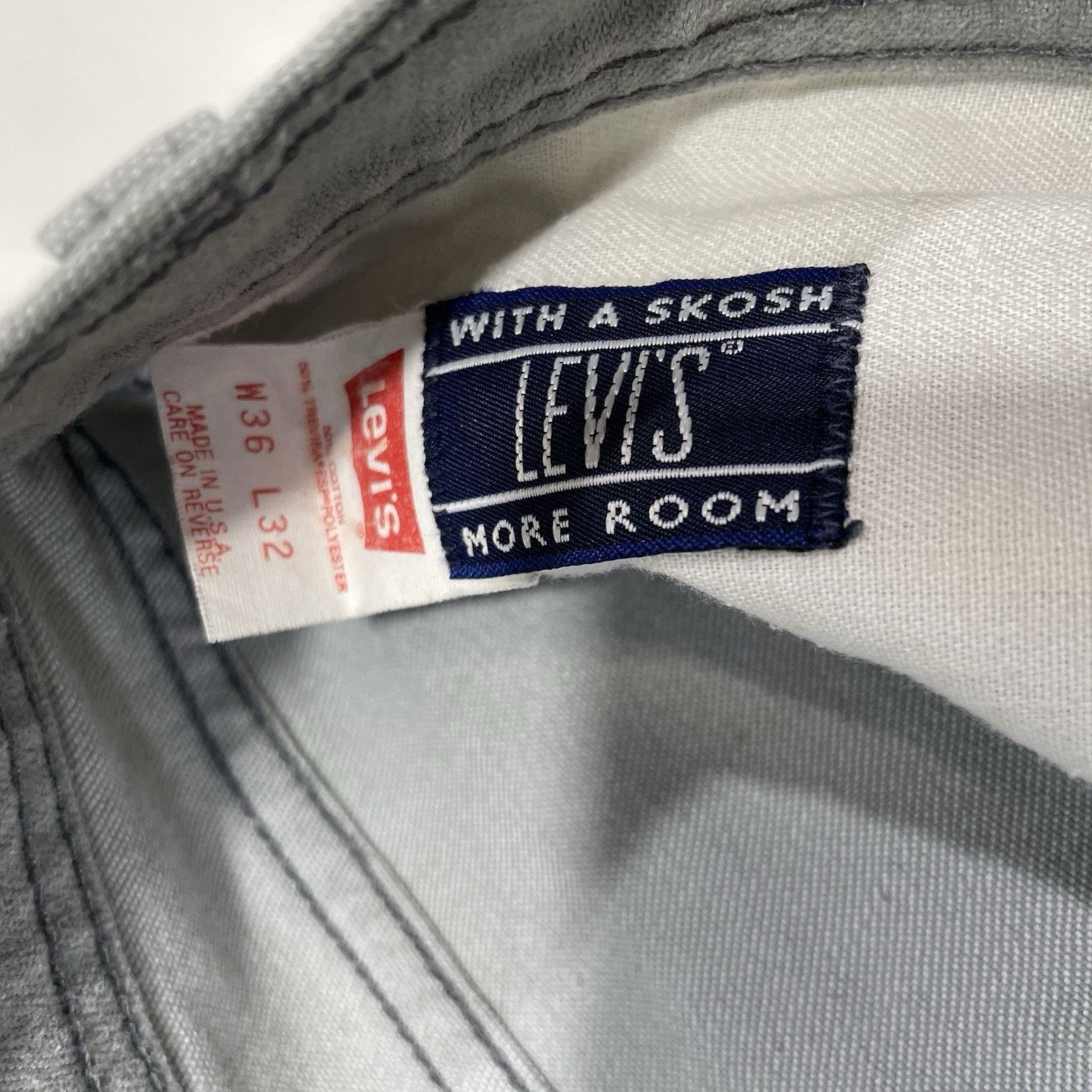 Levi's Vintage Levi's Men’s Gray Denim Jeans USA Made 36x32 Size US 36 / EU 52 - 6 Thumbnail