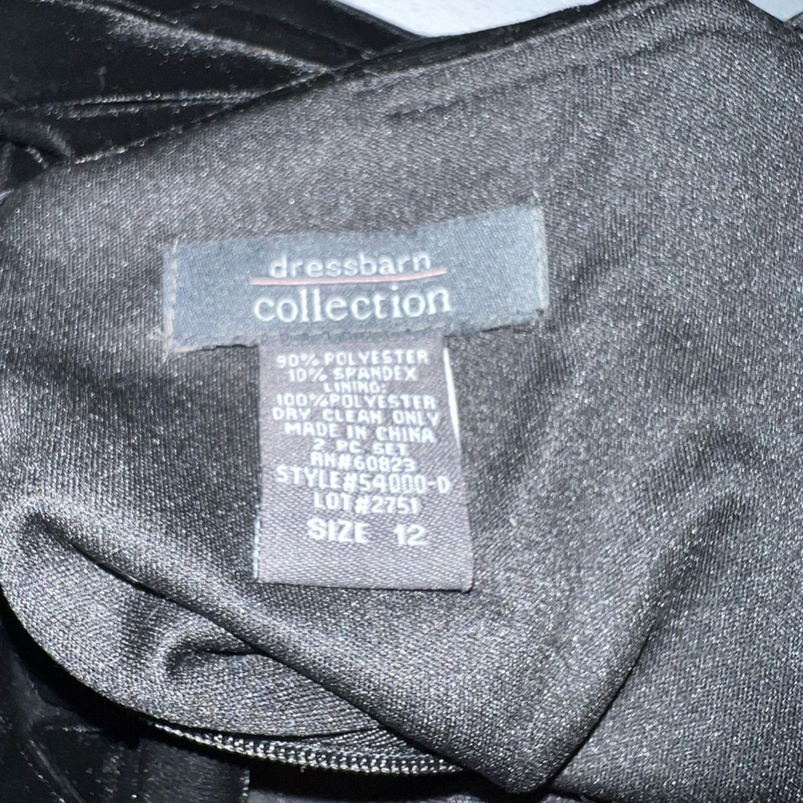 Other Elegant Dressbarn Black Velvet Gown! Size XL / US 12-14 / IT 48-50 - 6 Thumbnail