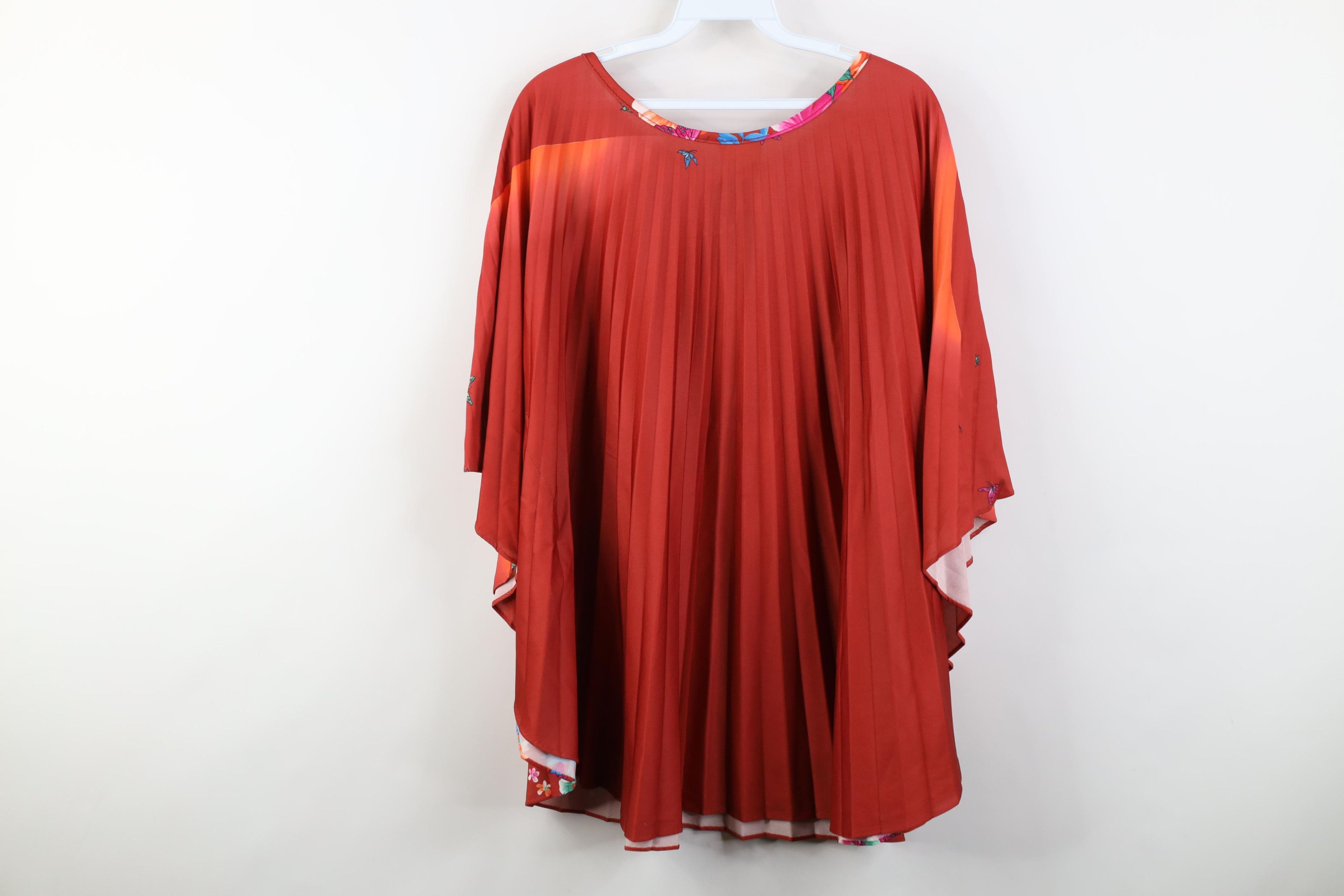 Vintage Vintage 70s Boho Chic Butterfly Flower Cape Shirt USA Size ONE SIZE - 13 Thumbnail
