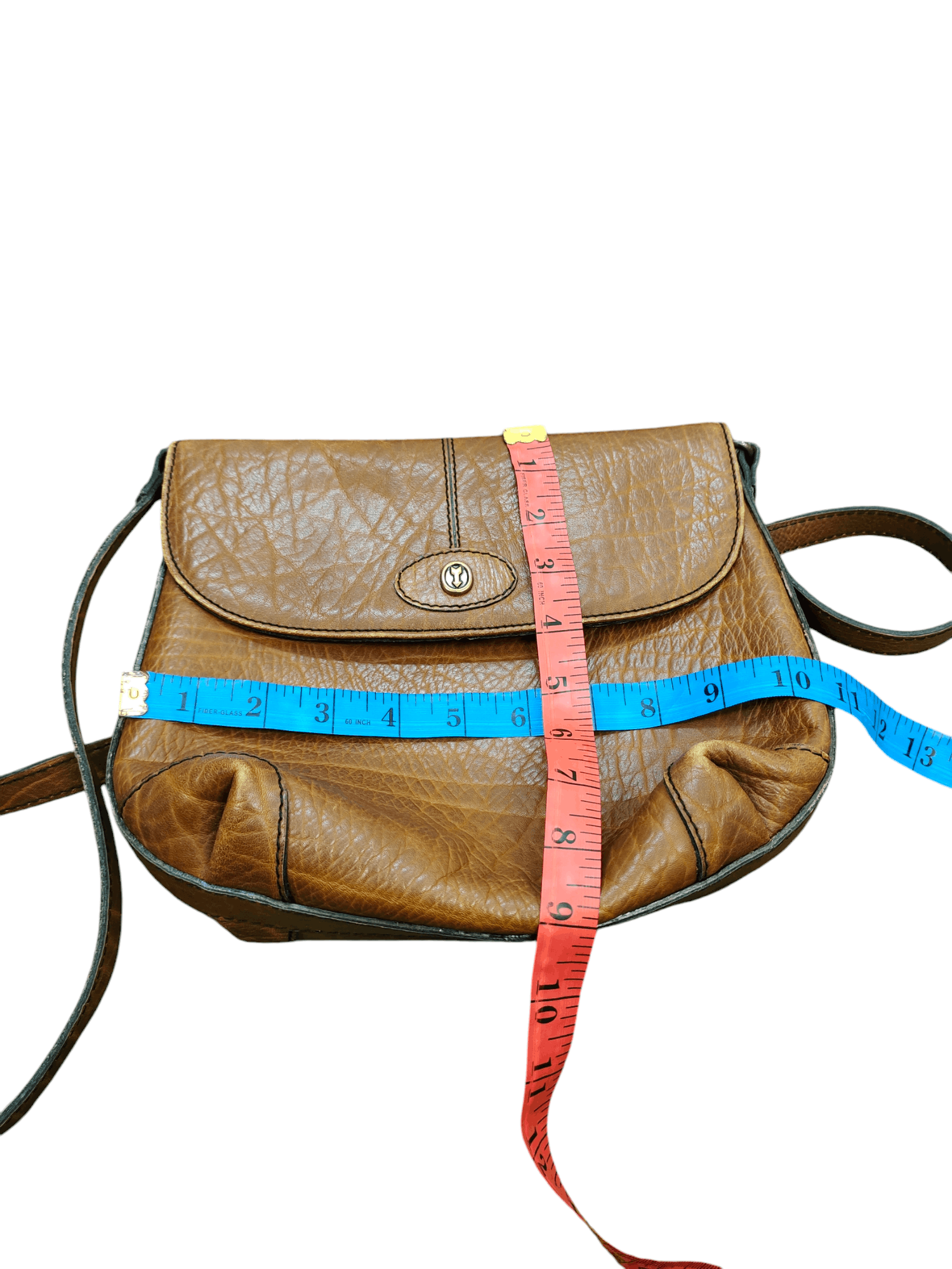 Vintage 70s Caracciola W.Germany Patina Leather Sling Bag