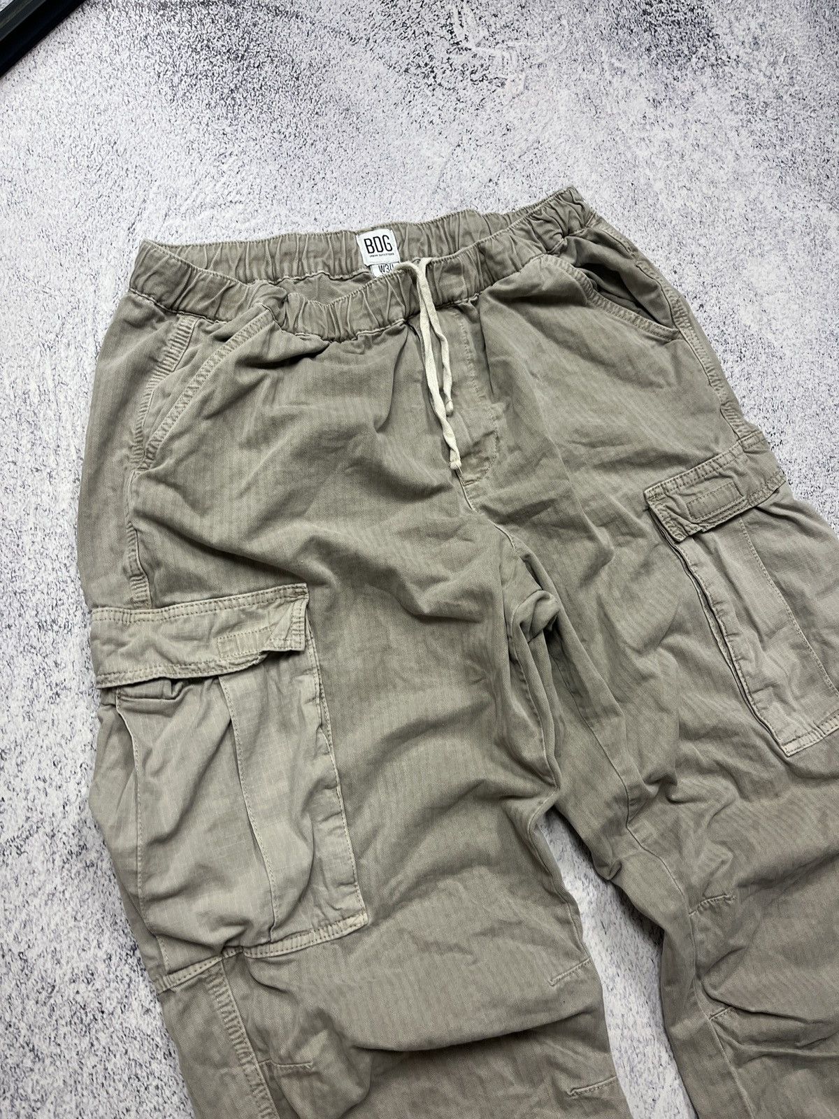 Other Crazy Y2K BDG Black Baggy Cargo Pants Rave Style Essential Size US 34 / EU 50 - 7 Thumbnail