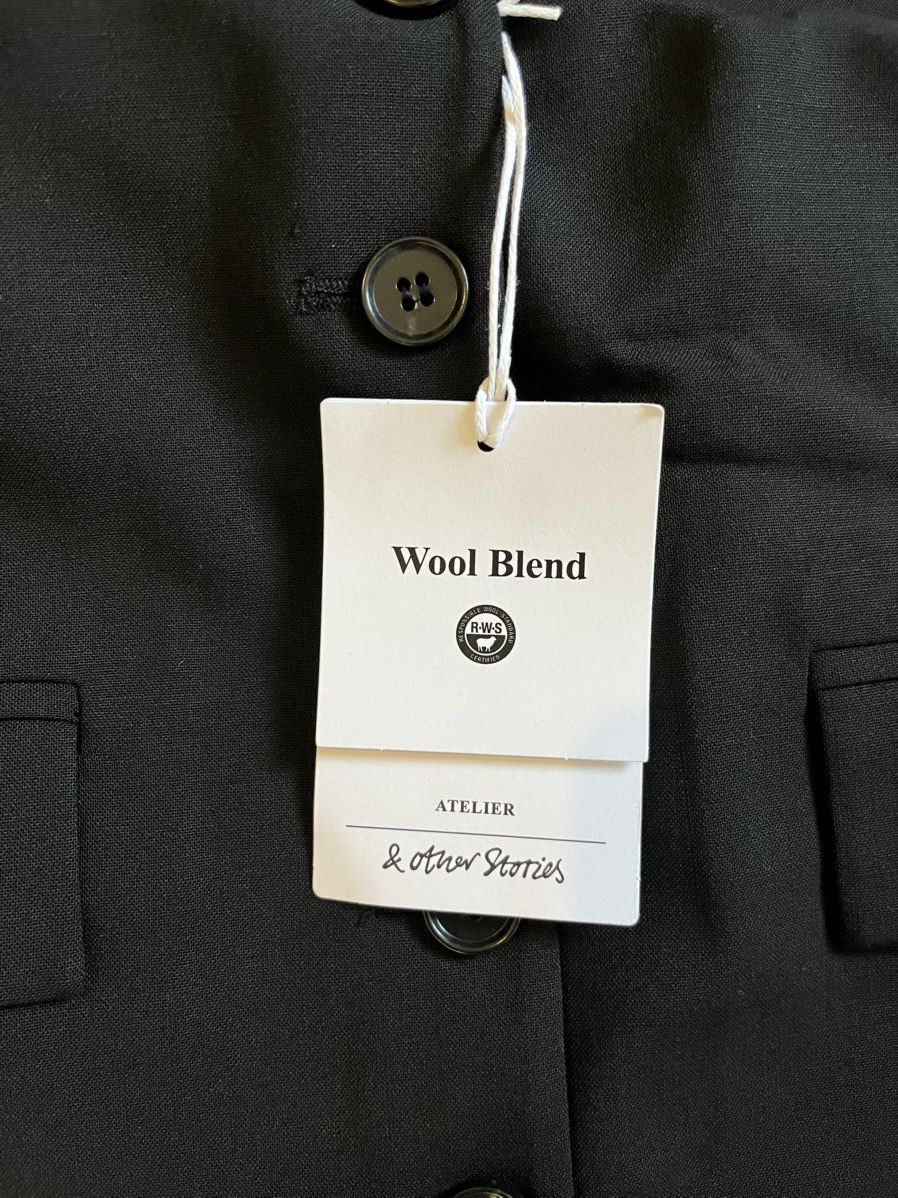 & Other Stories & Other Stories Wool‑Blend Coat – Size 38 (UK 10) Size S / US 4 / IT 40 - 3 Thumbnail