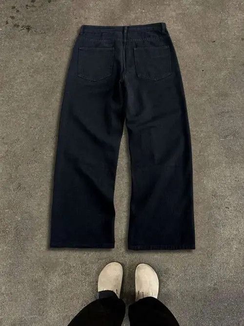 Jean × Vintage Baggy skate Y2K Street graphic drip jeans Size US 36 / EU 52 - 3 Thumbnail
