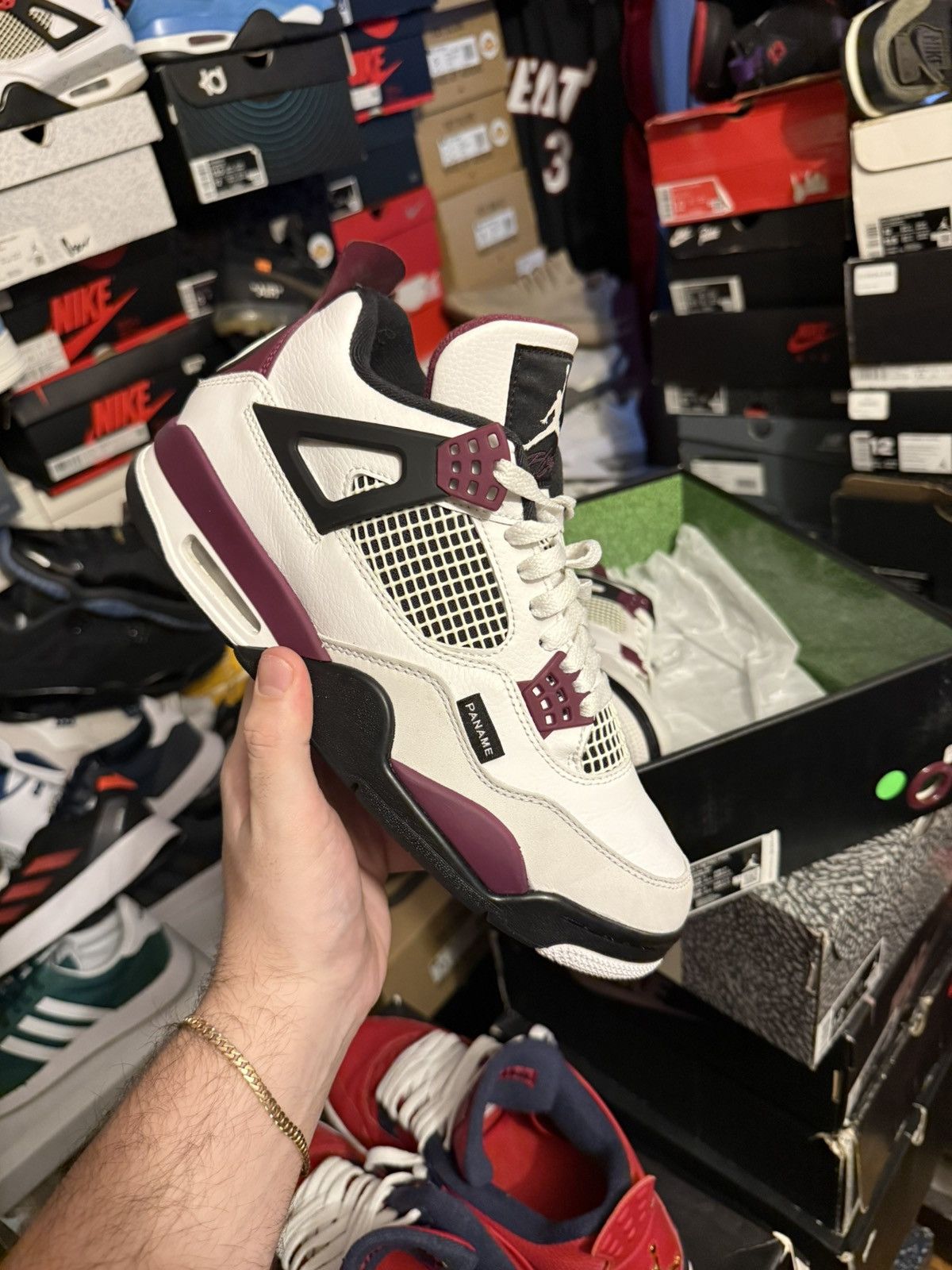 Jordan Brand Jordan retro 4 PSG sz 9 Size US 9 / EU 42 - 1 Thumbnail