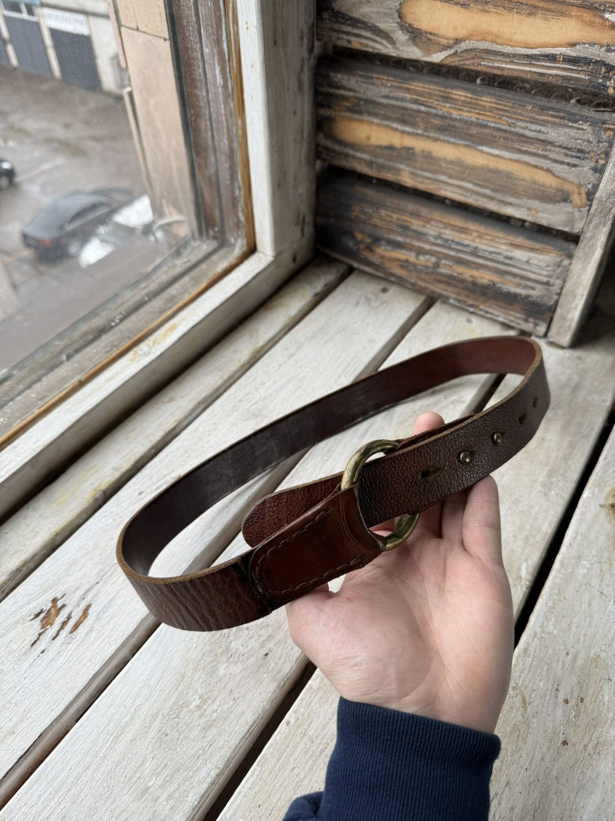 Cowboy Equipment × Vintage Y2K Vintage 90s Leather Cowboy belt Handmade USA Size ONE SIZE - 2 Thumbnail