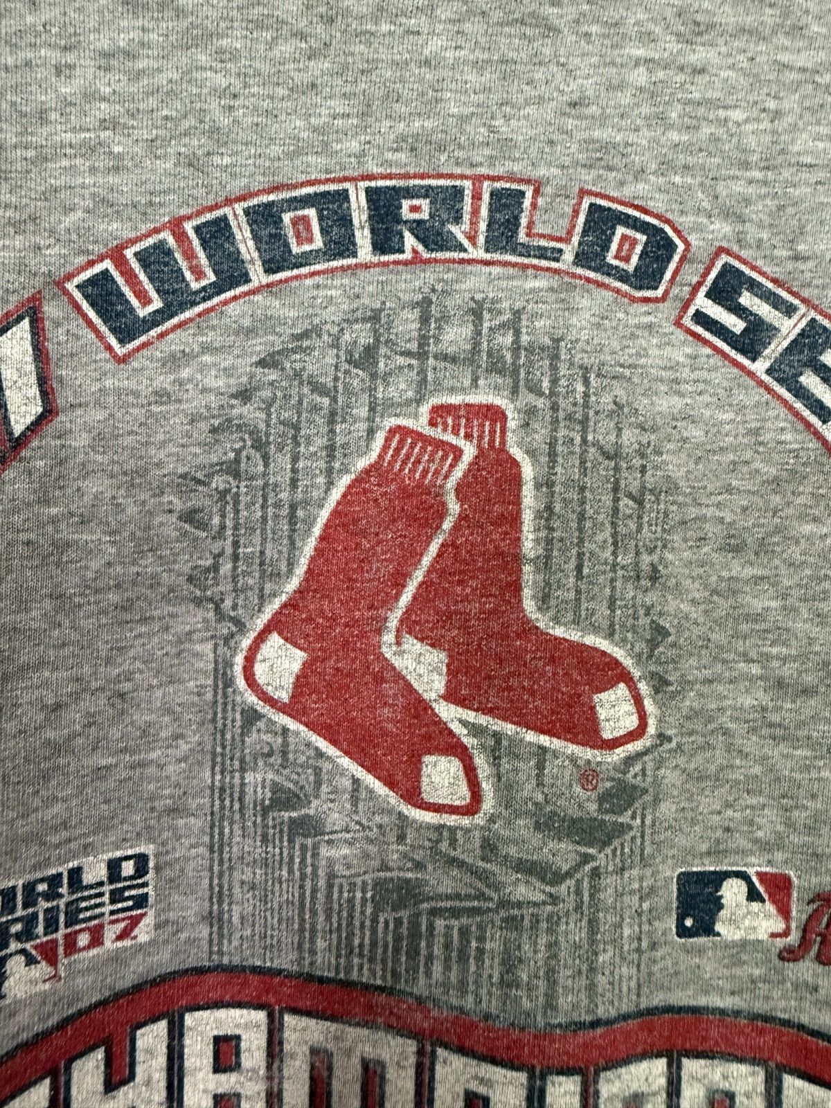 Vintage 2007 Boston Red Sox World Series Championship Graphic Tee Size US L / EU 52-54 / 3 - 3 Thumbnail