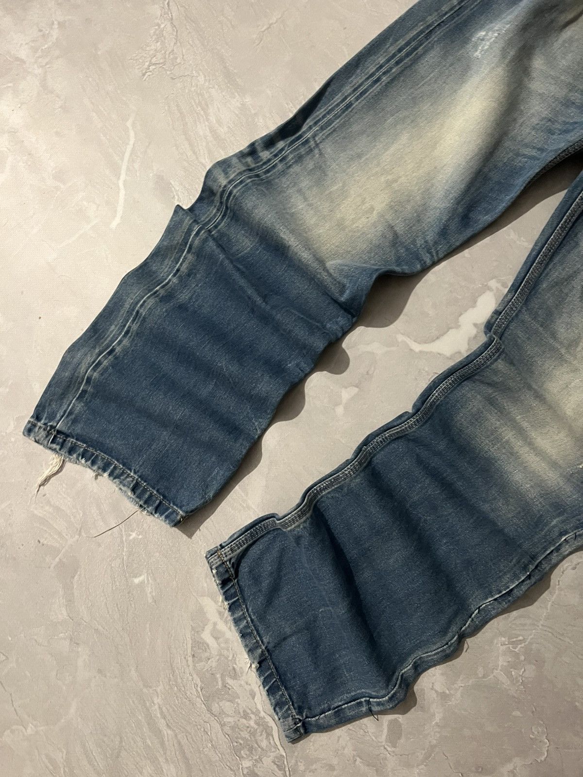 Japanese Brand Faded Patina Glamour Jean / Heavy Distressed Style Size US 34 / EU 50 - 4 Thumbnail