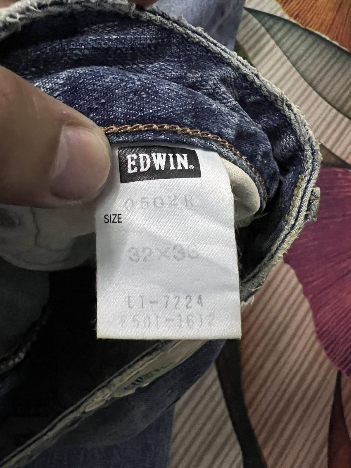 Edwin Edwin 502R Distress Mud Wash Jean Very Rare Size US 33 - 20 Thumbnail